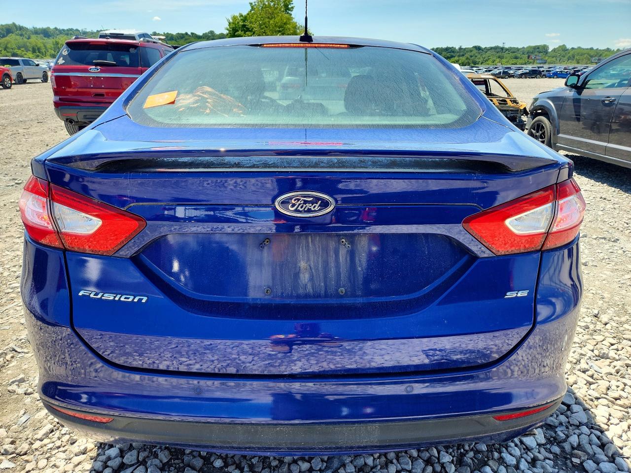 2014 Ford Fusion Se Blue vin: 3FA6P0H75ER338529
