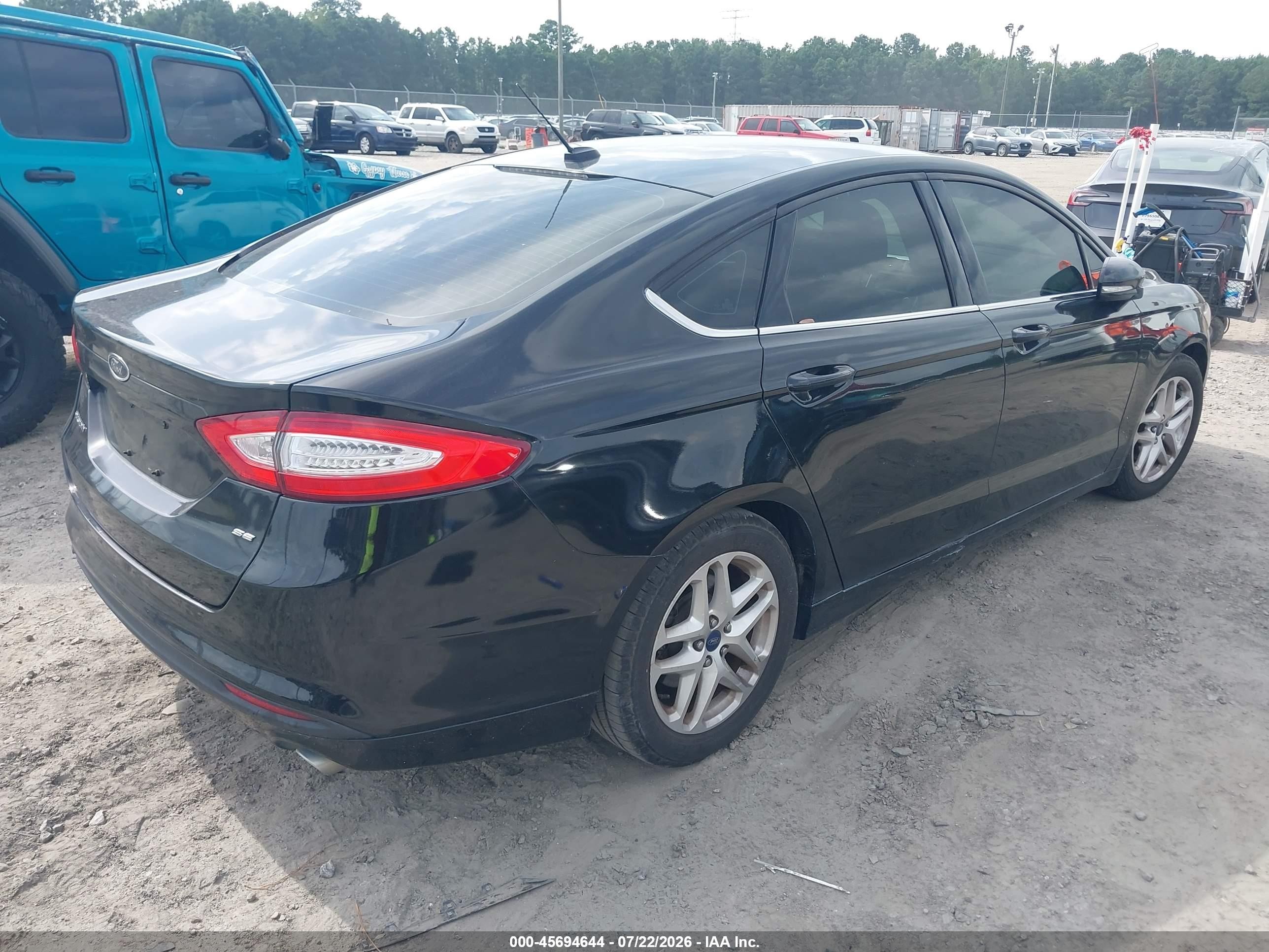 2014 Ford Fusion Se Черный vin: 3FA6P0H75ER349871