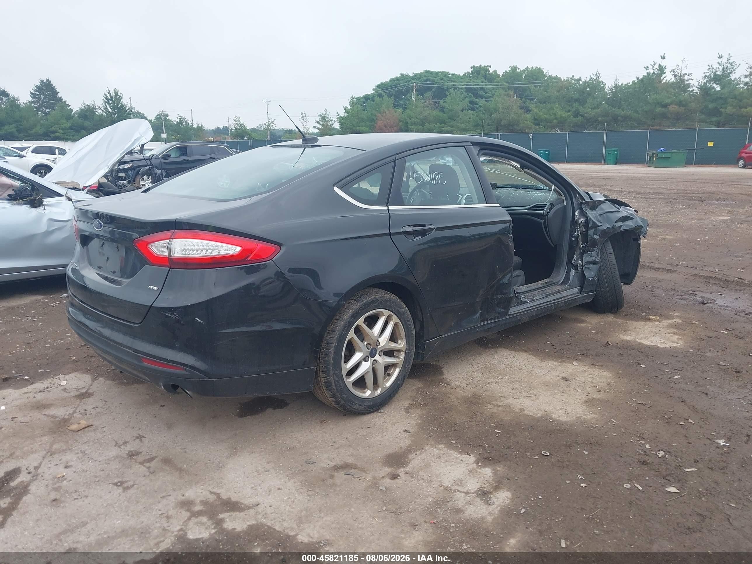 2014 Ford Fusion Se Black vin: 3FA6P0H75ER351653