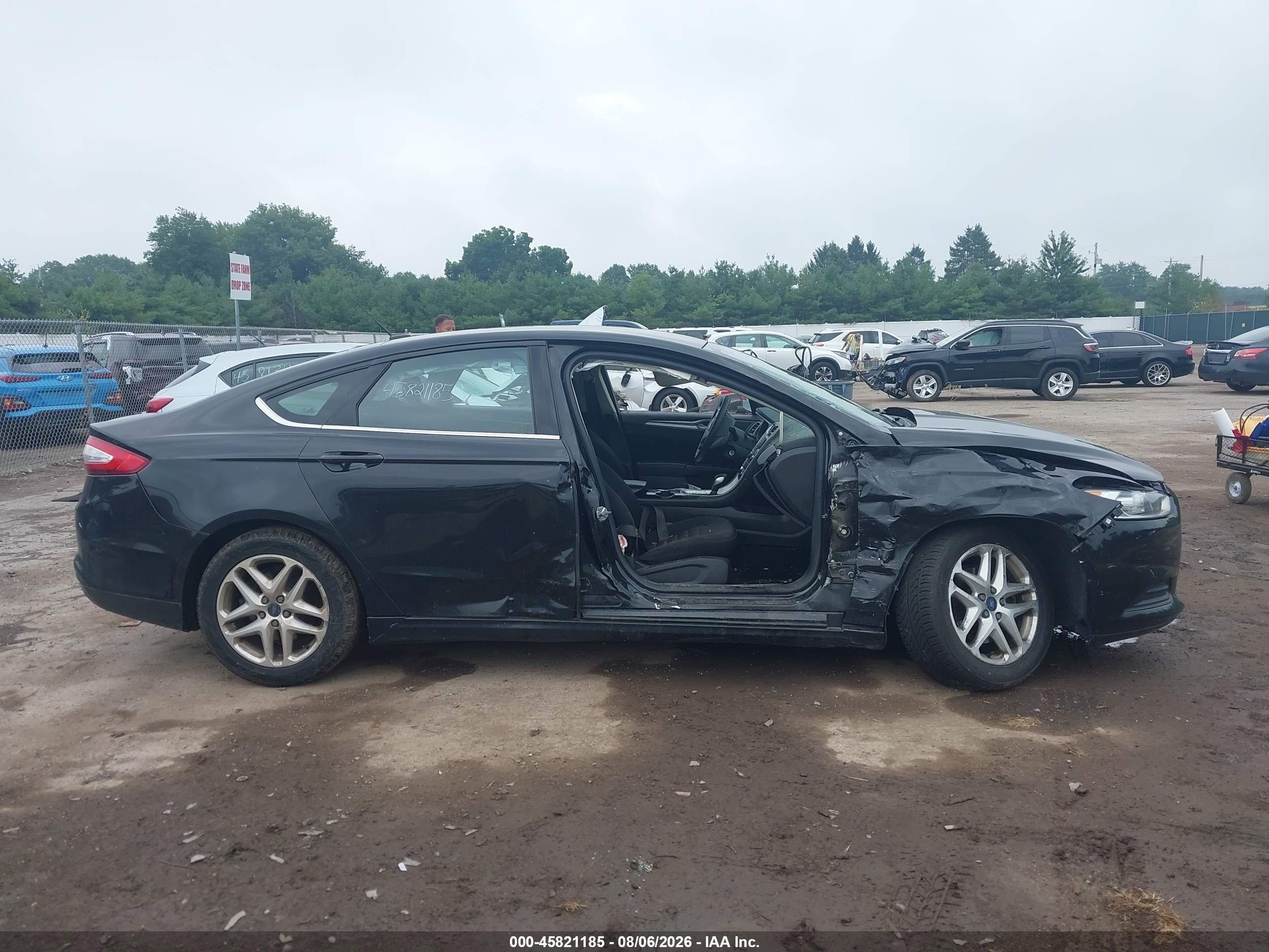 2014 Ford Fusion Se Black vin: 3FA6P0H75ER351653
