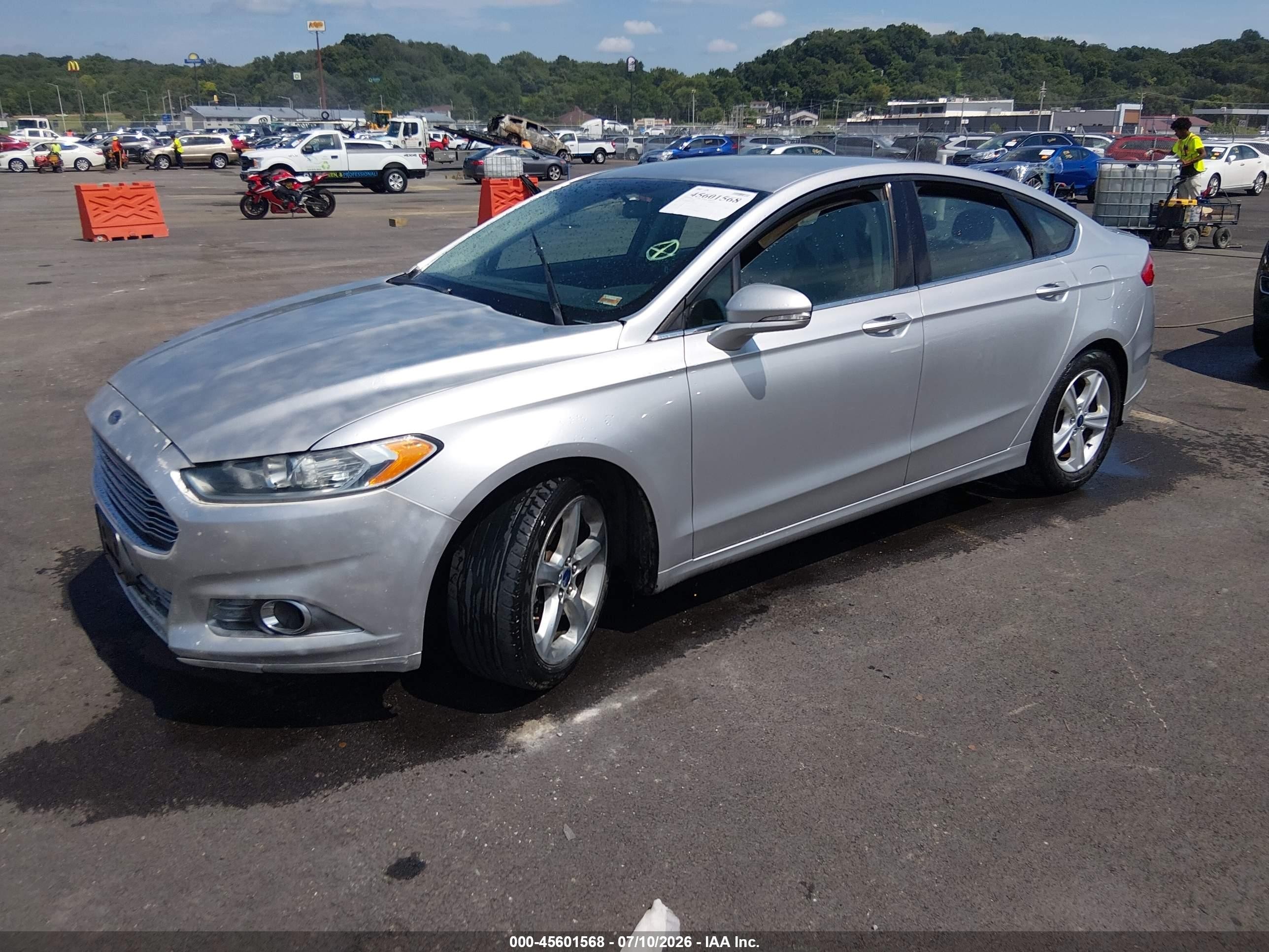 2014 Ford Fusion Se Silver vin: 3FA6P0H75ER360787