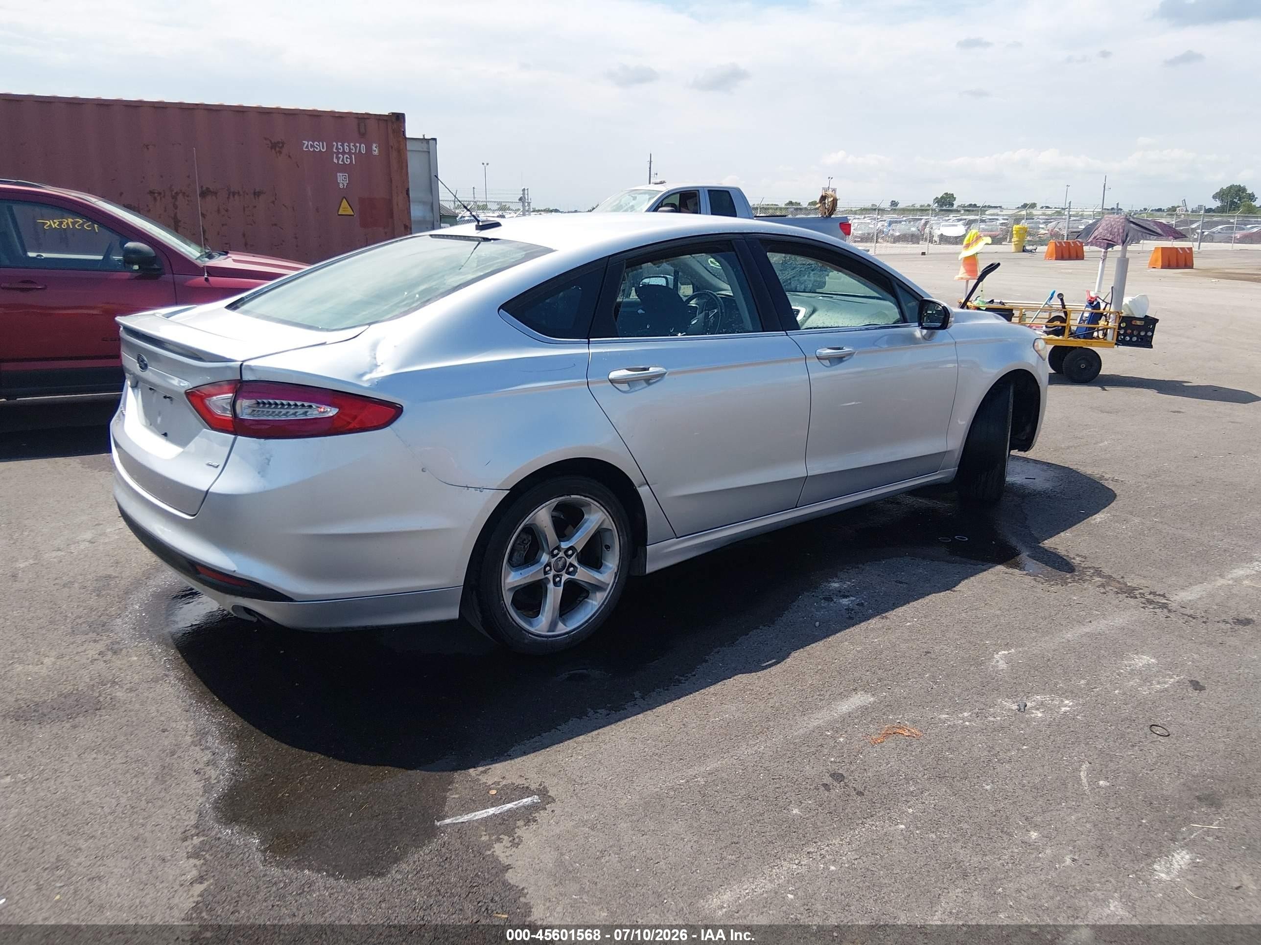 2014 Ford Fusion Se Silver vin: 3FA6P0H75ER360787