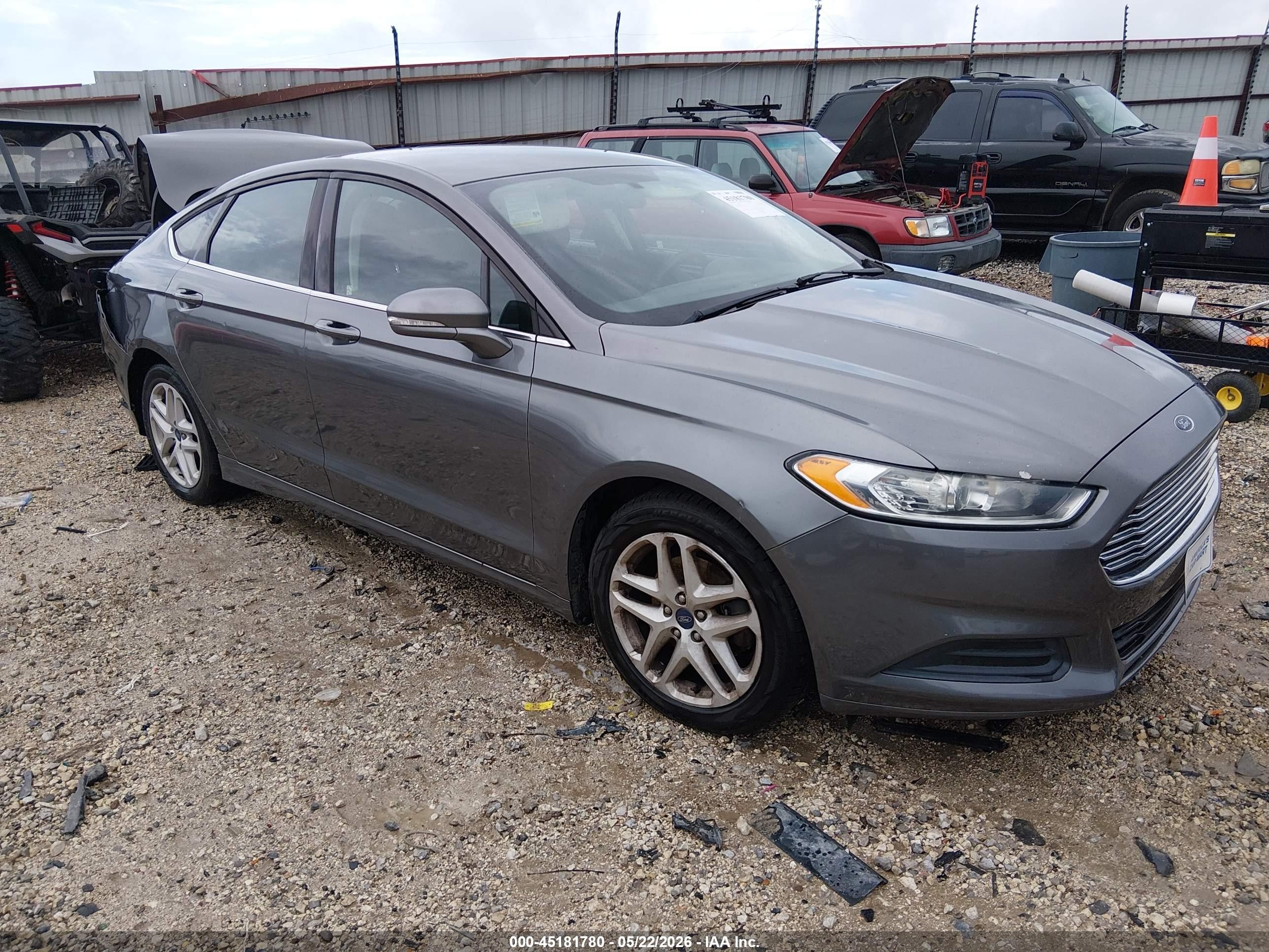 2014 Ford Fusion Se Gray vin: 3FA6P0H75ER363706