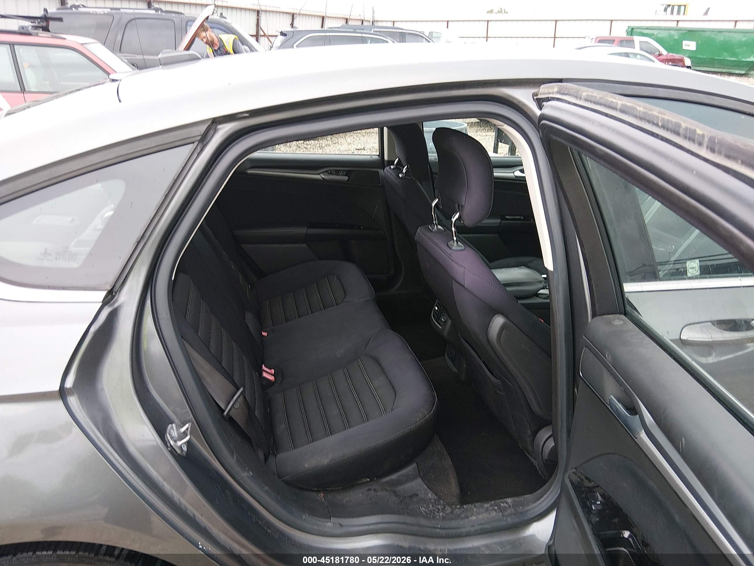 2014 Ford Fusion Se Gray vin: 3FA6P0H75ER363706