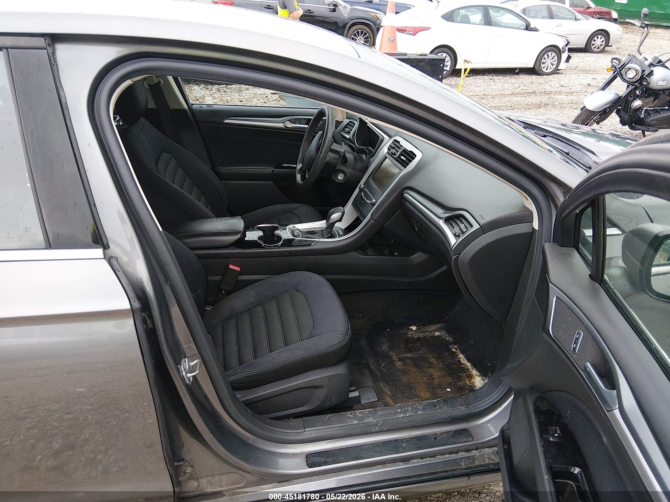 2014 Ford Fusion Se Gray vin: 3FA6P0H75ER363706