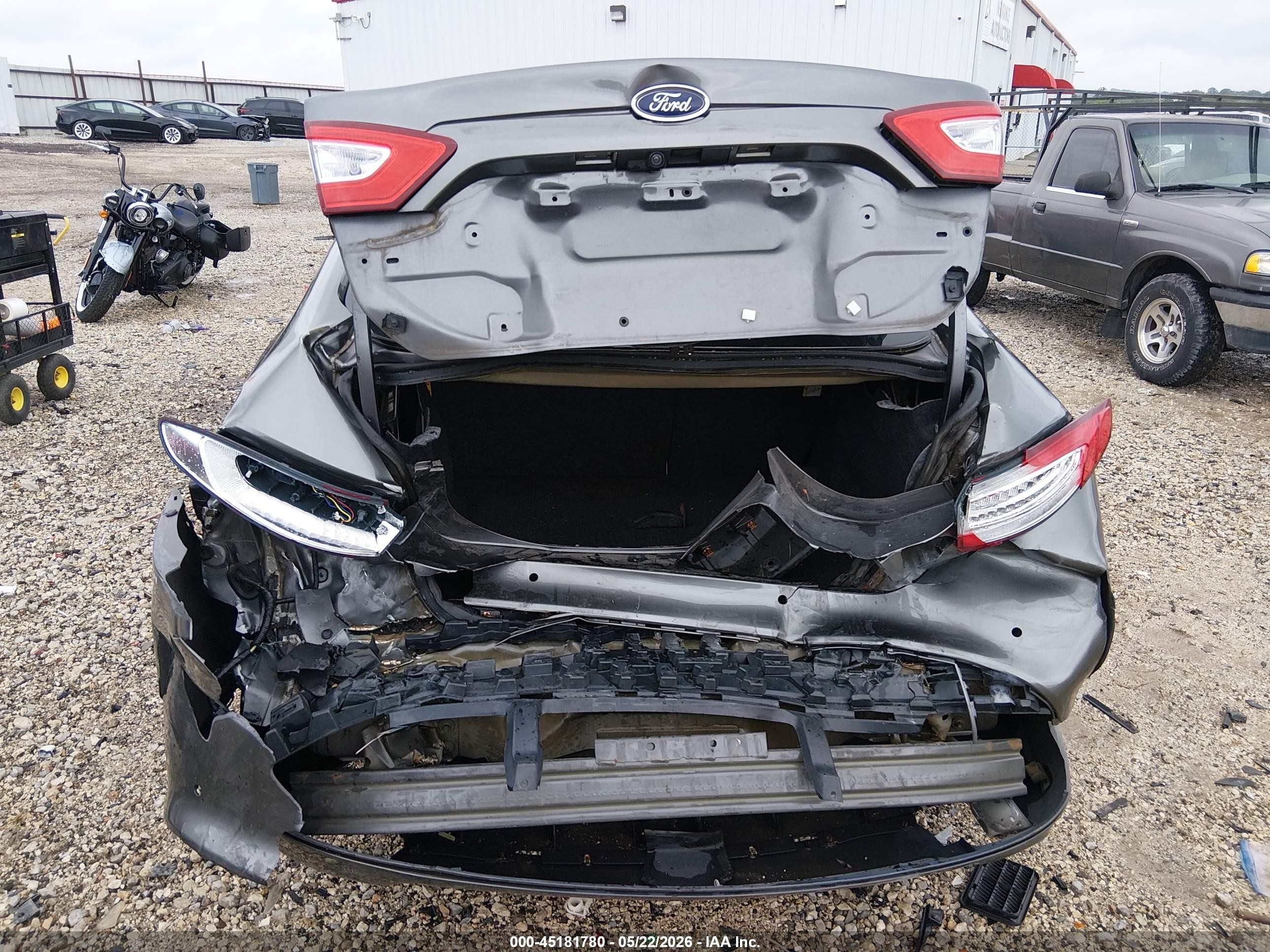 2014 Ford Fusion Se Gray vin: 3FA6P0H75ER363706