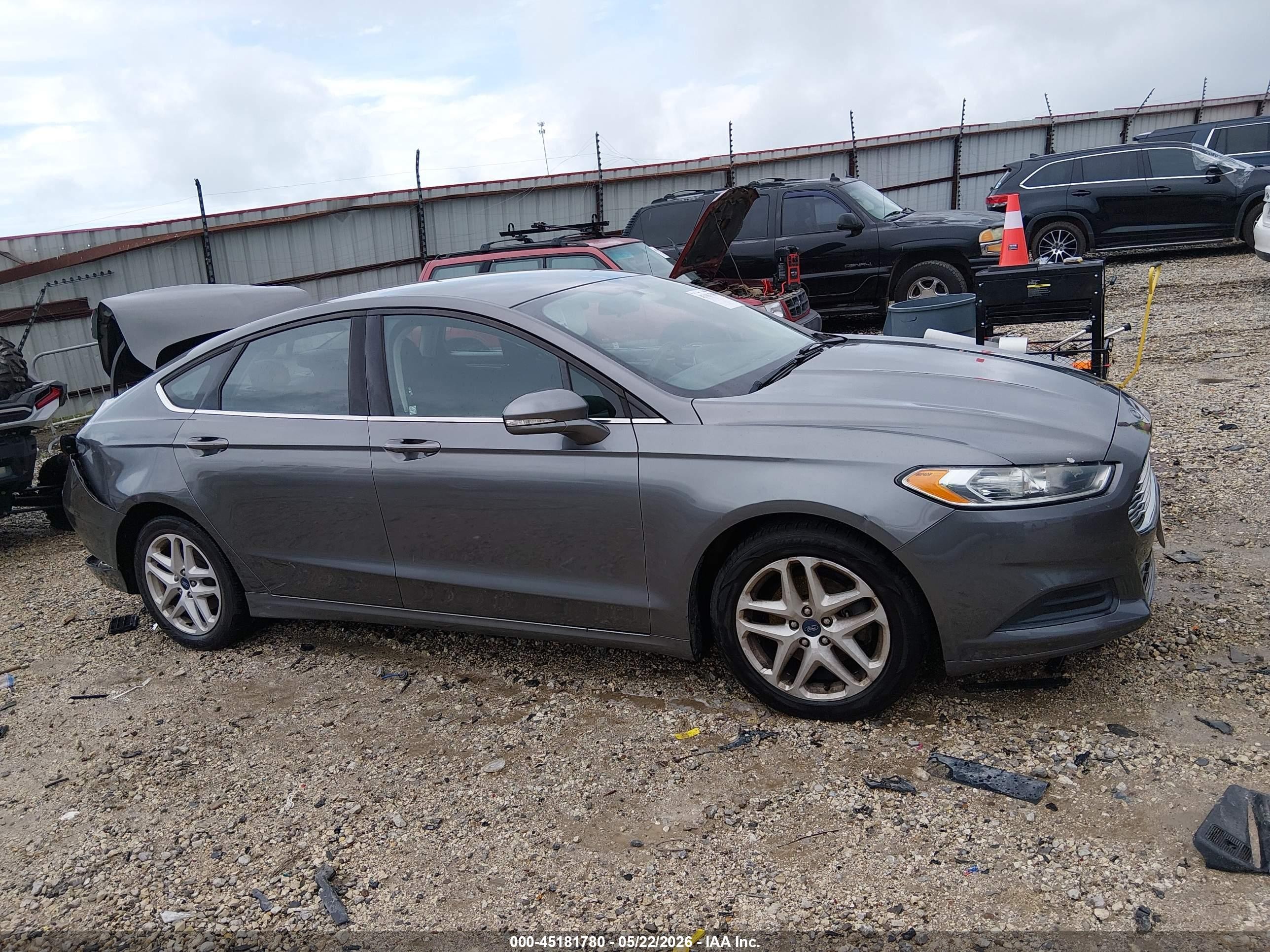 2014 Ford Fusion Se Gray vin: 3FA6P0H75ER363706