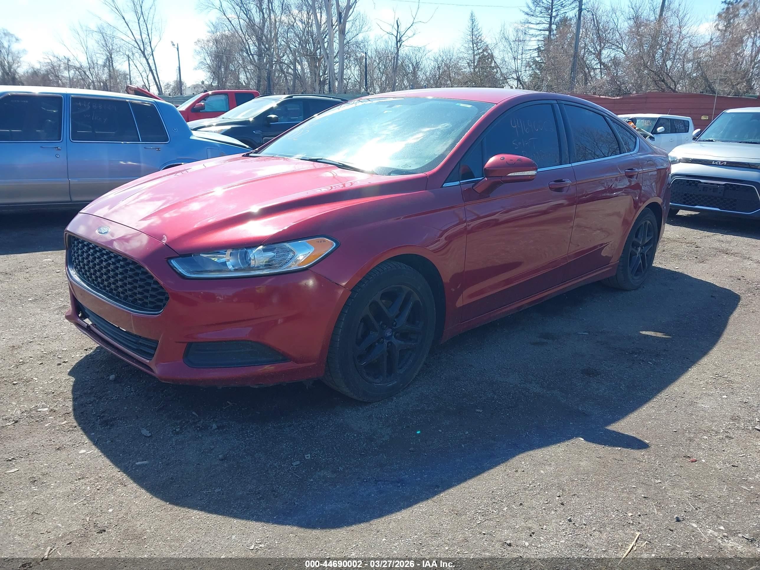 2014 Ford Fusion Se Red vin: 3FA6P0H75ER375967
