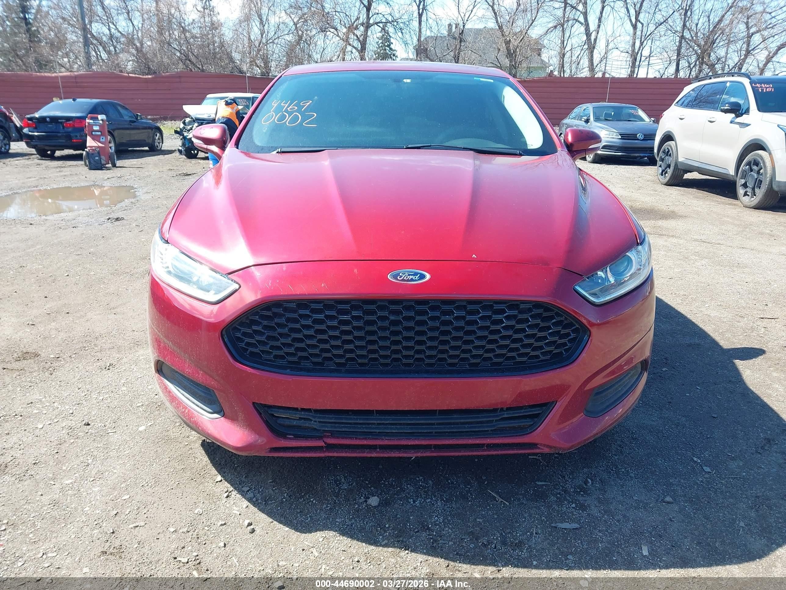 2014 Ford Fusion Se Red vin: 3FA6P0H75ER375967