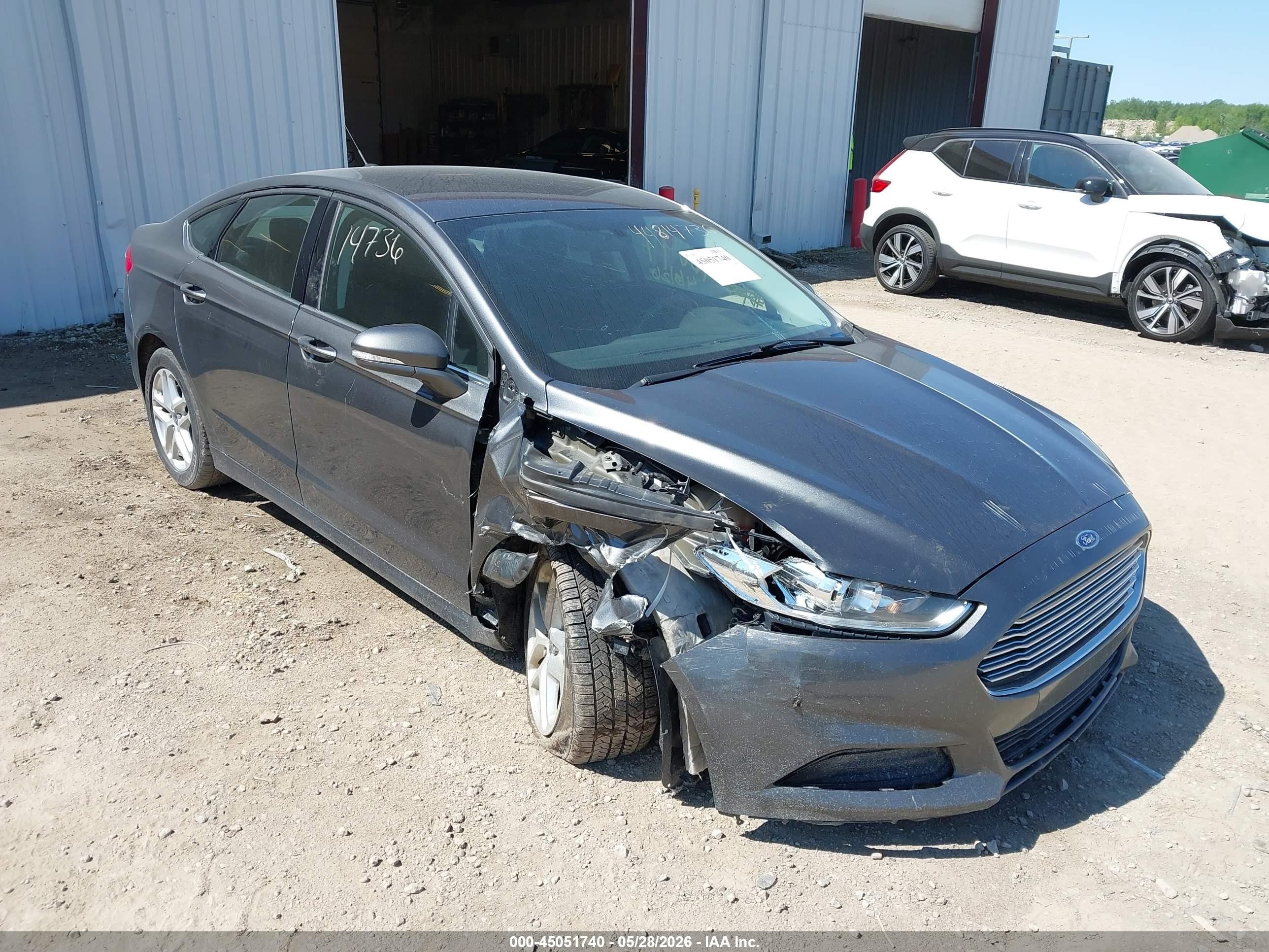 2015 Ford Fusion Se Серый vin: 3FA6P0H75FR112184