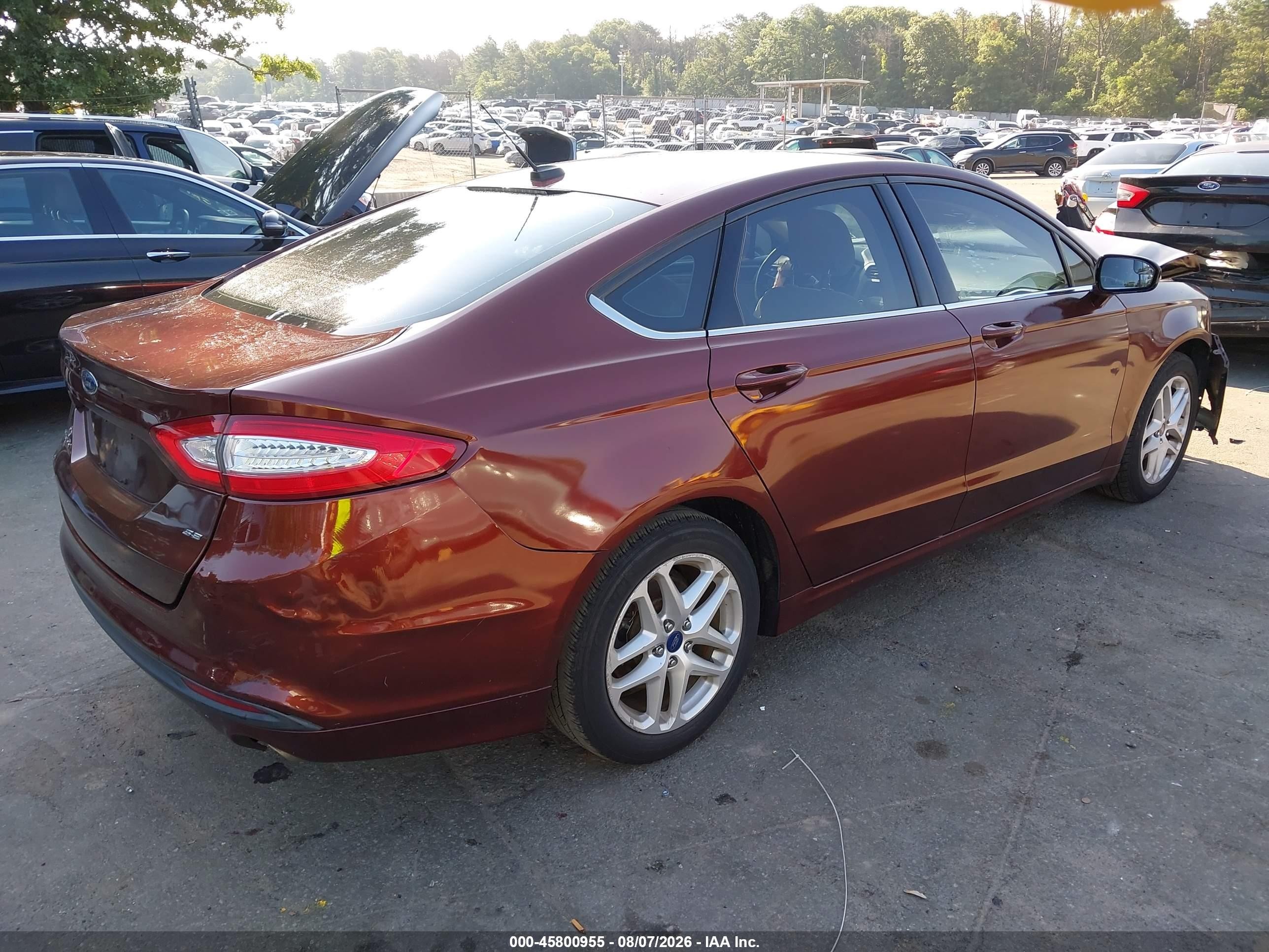 2015 Ford Fusion Se Red vin: 3FA6P0H75FR117773