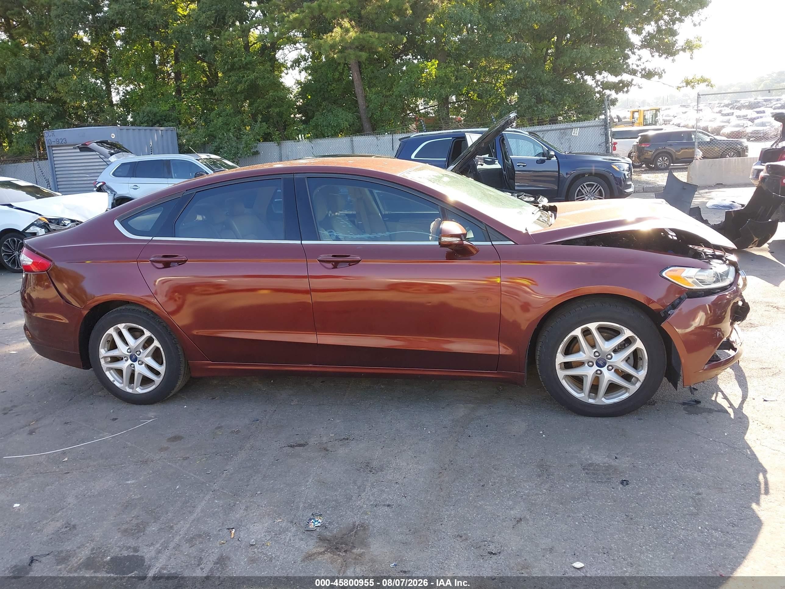 2015 Ford Fusion Se Red vin: 3FA6P0H75FR117773