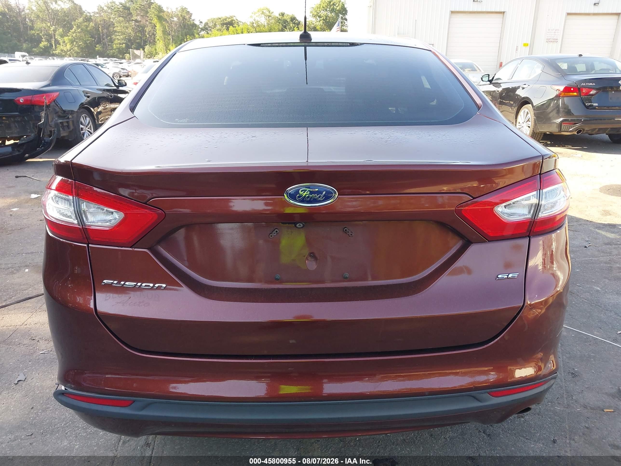 2015 Ford Fusion Se Red vin: 3FA6P0H75FR117773