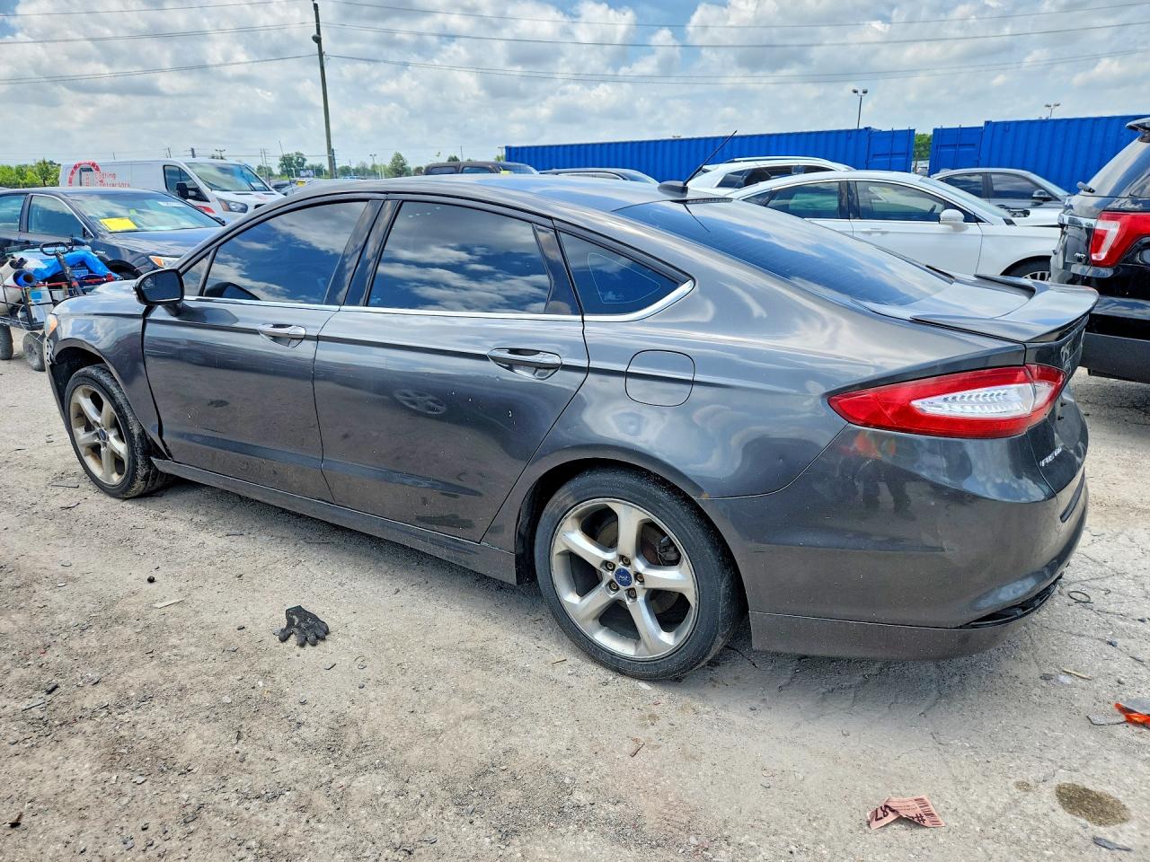 2015 Ford Fusion Se Gray vin: 3FA6P0H75FR122195