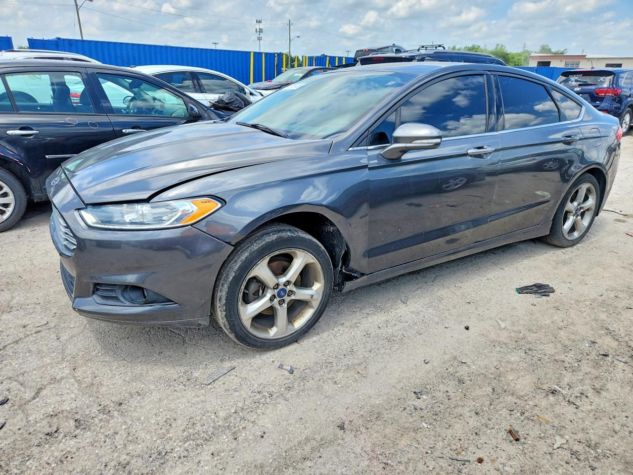 2015 Ford Fusion Se Gray vin: 3FA6P0H75FR122195