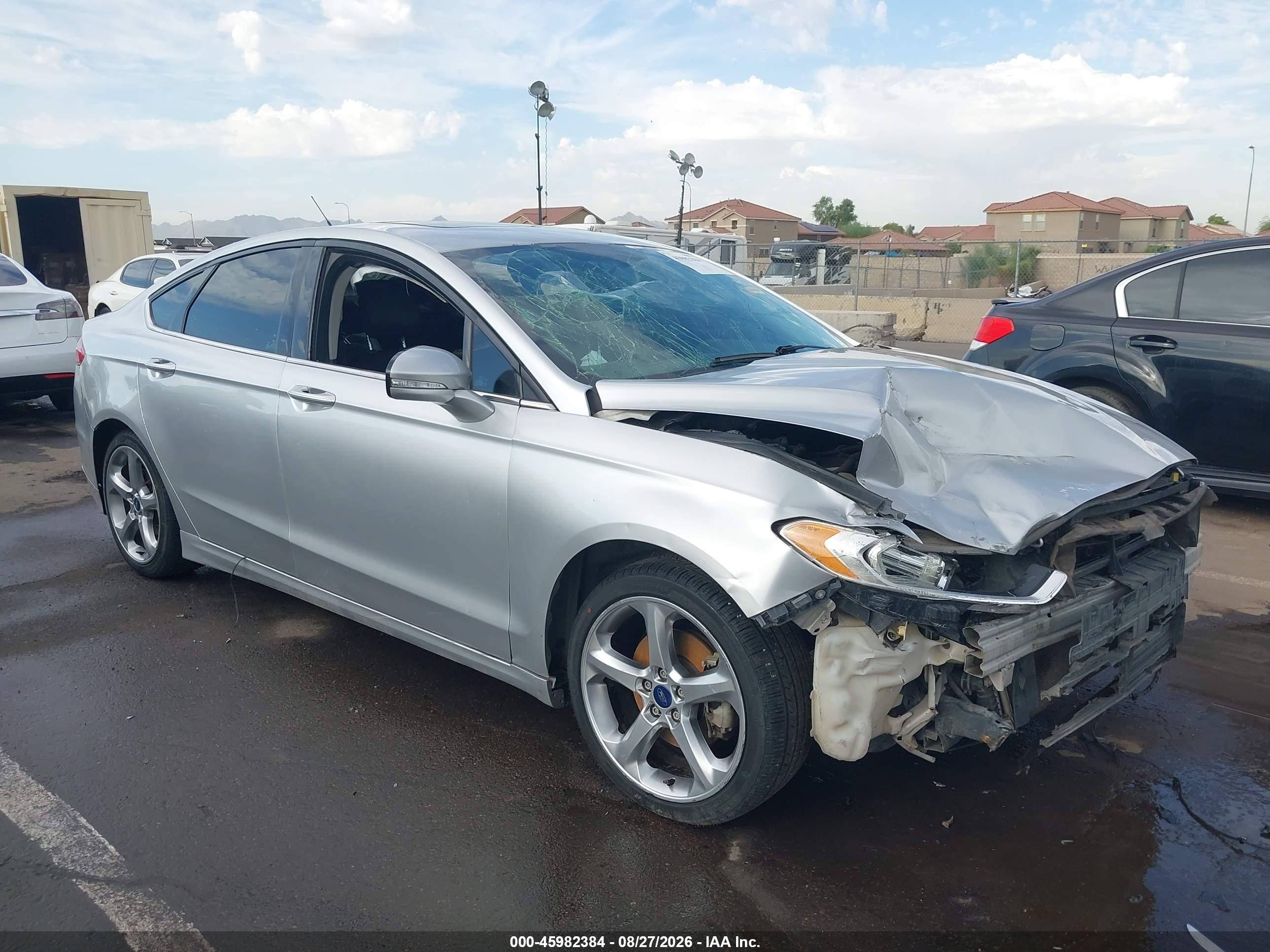 2015 Ford Fusion Se Silver vin: 3FA6P0H75FR130622