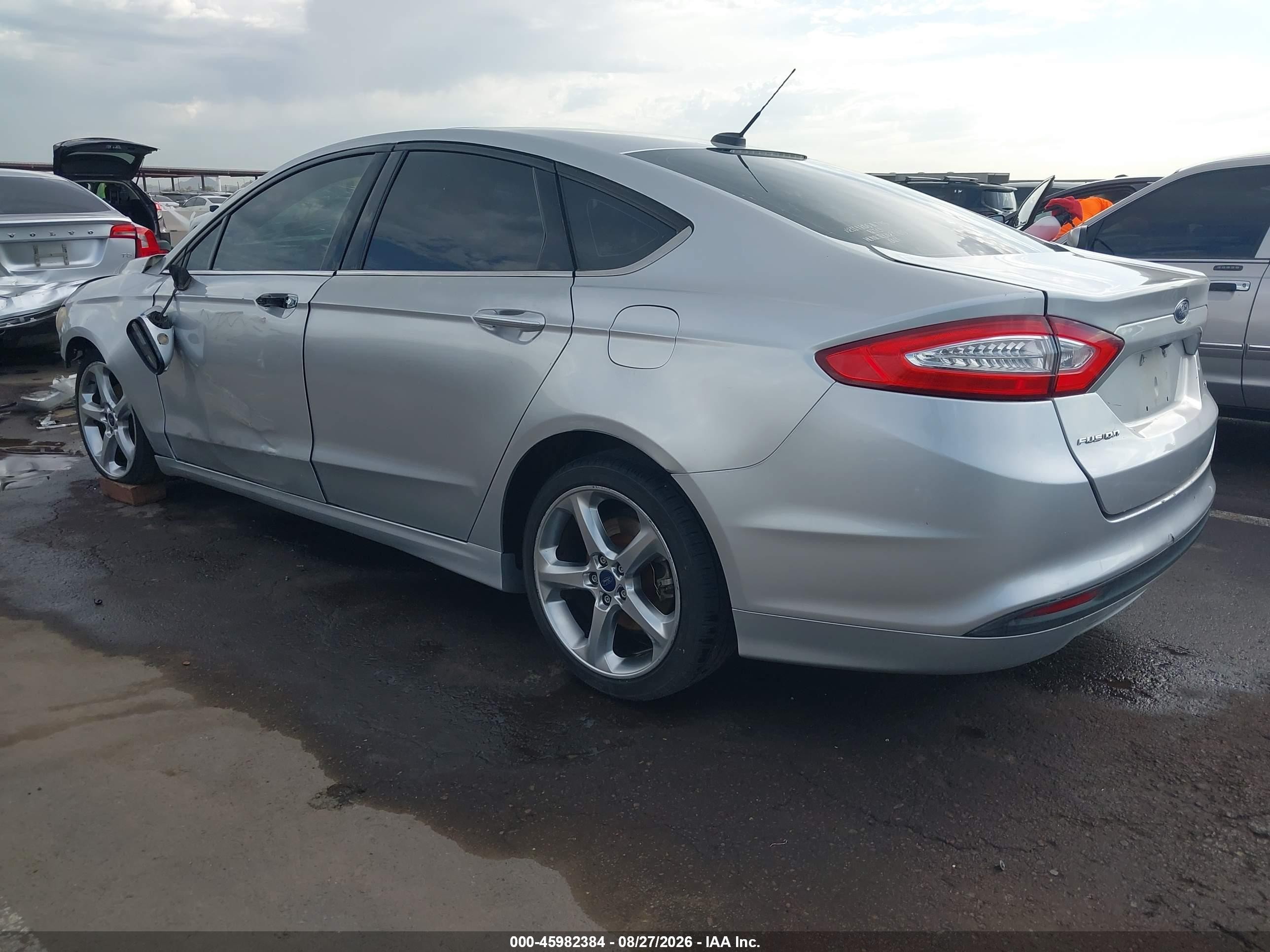 2015 Ford Fusion Se Silver vin: 3FA6P0H75FR130622