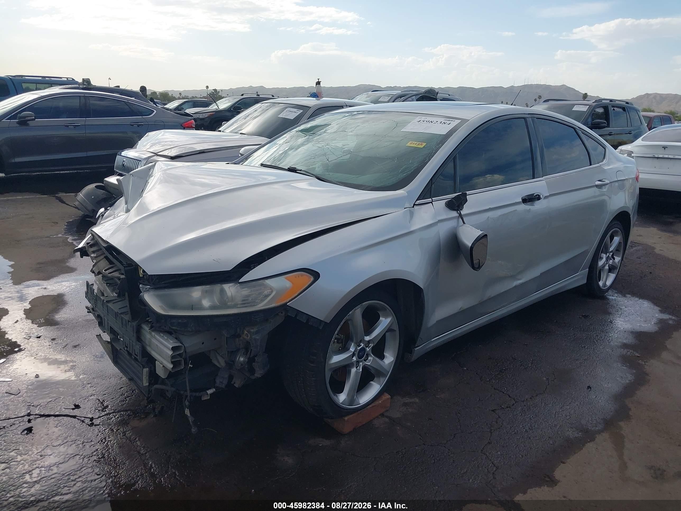 2015 Ford Fusion Se Silver vin: 3FA6P0H75FR130622