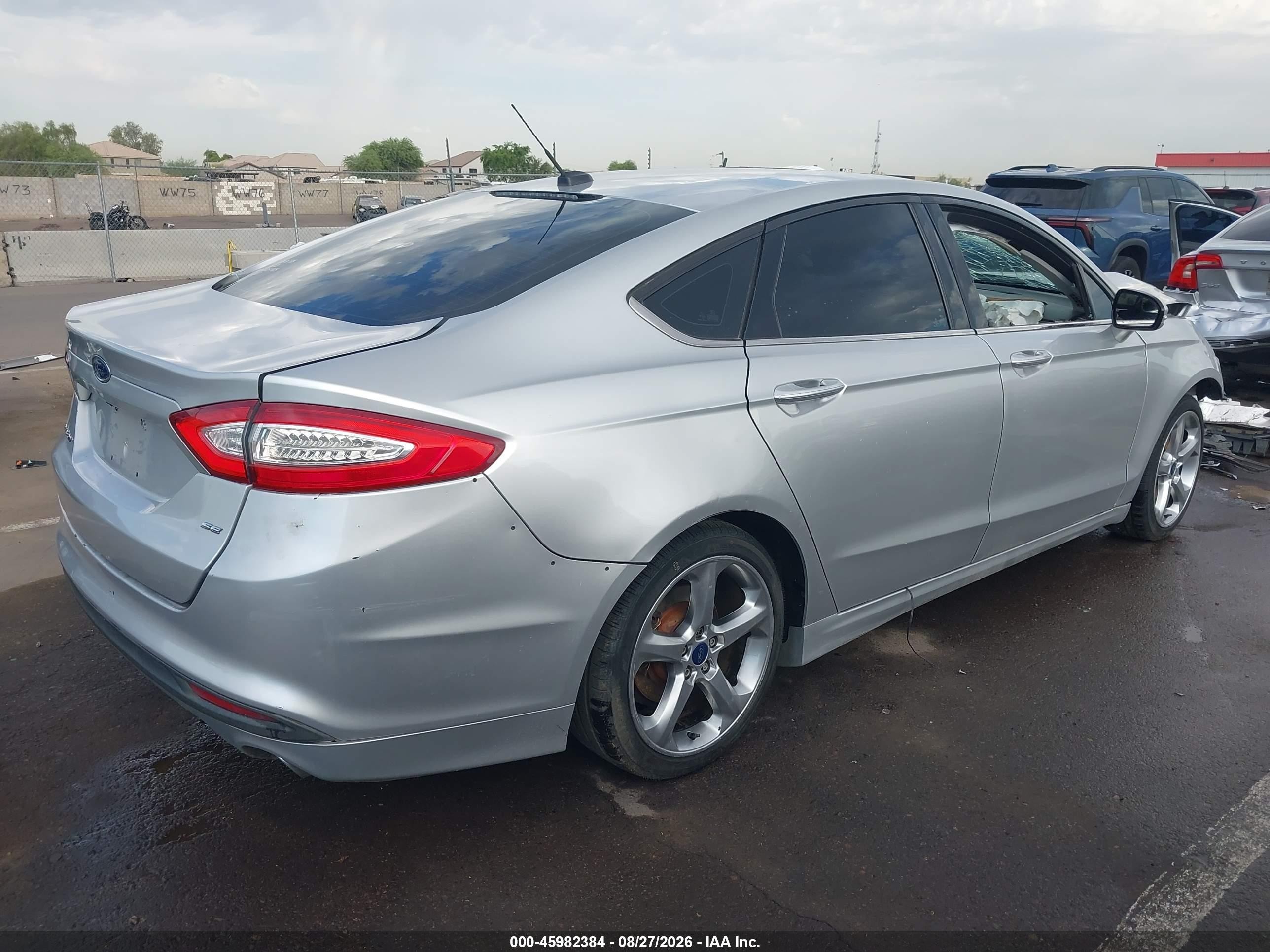 2015 Ford Fusion Se Silver vin: 3FA6P0H75FR130622