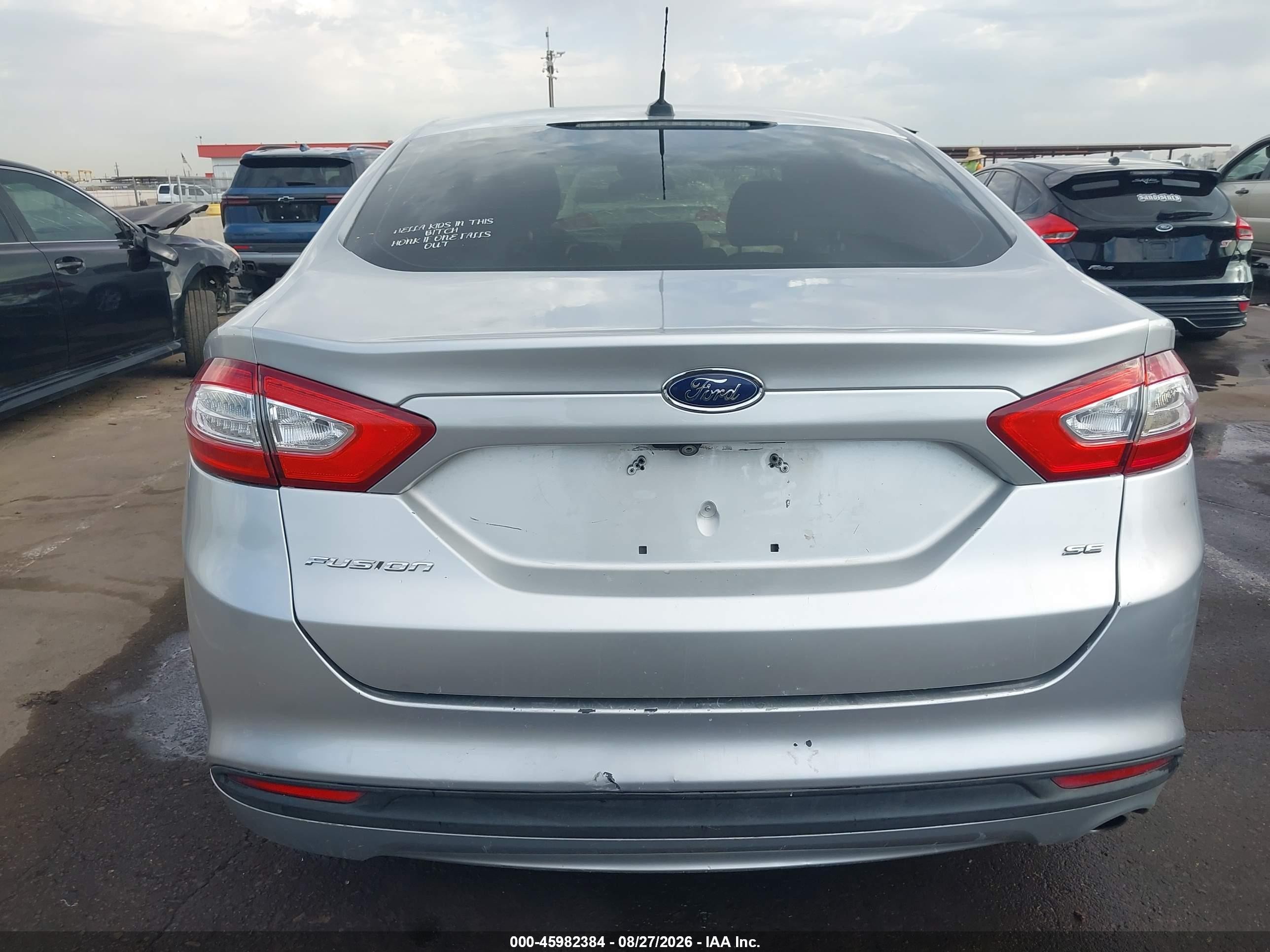 2015 Ford Fusion Se Silver vin: 3FA6P0H75FR130622