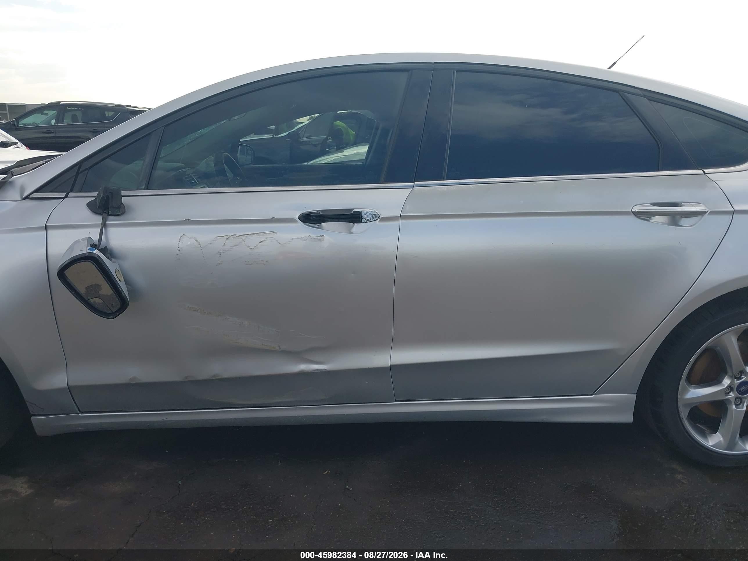 2015 Ford Fusion Se Silver vin: 3FA6P0H75FR130622