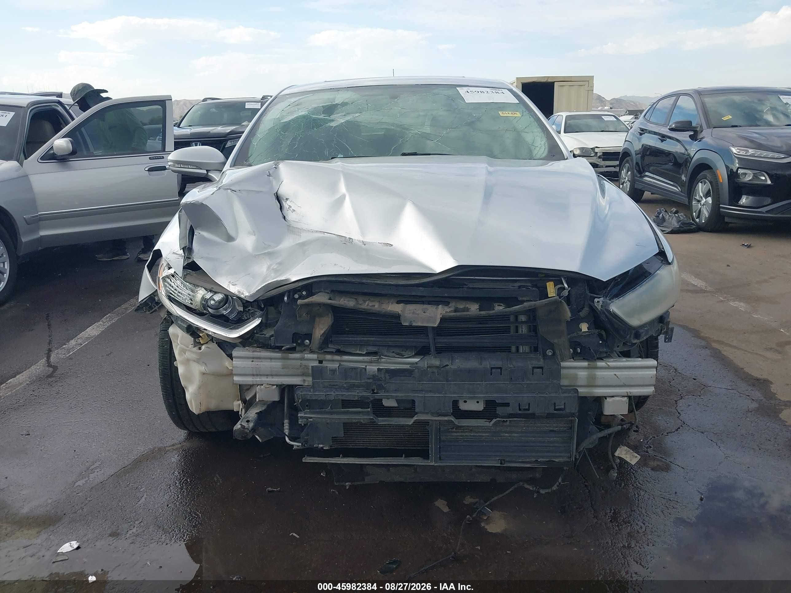 2015 Ford Fusion Se Silver vin: 3FA6P0H75FR130622