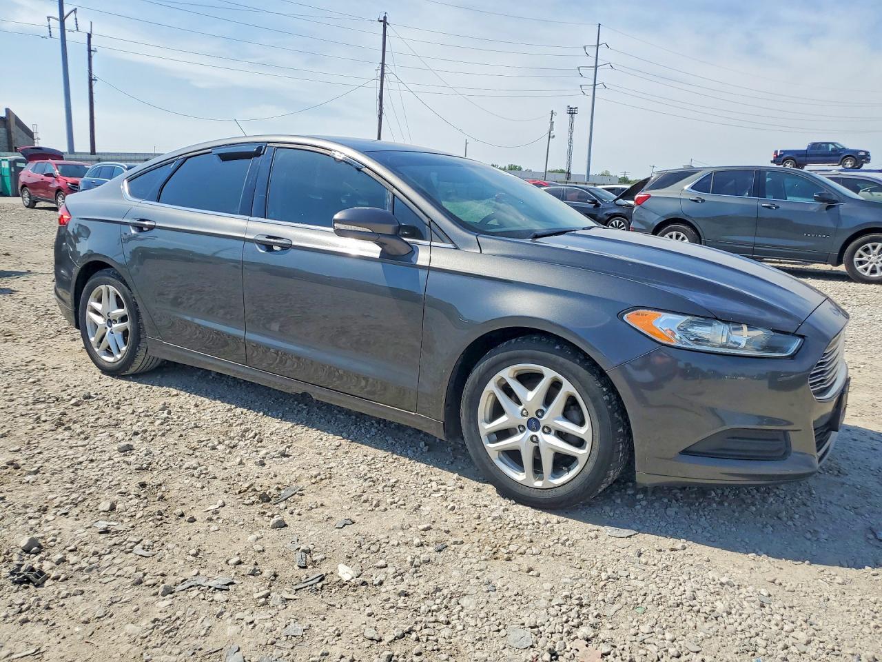 2015 Ford Fusion Se Gray vin: 3FA6P0H75FR143340