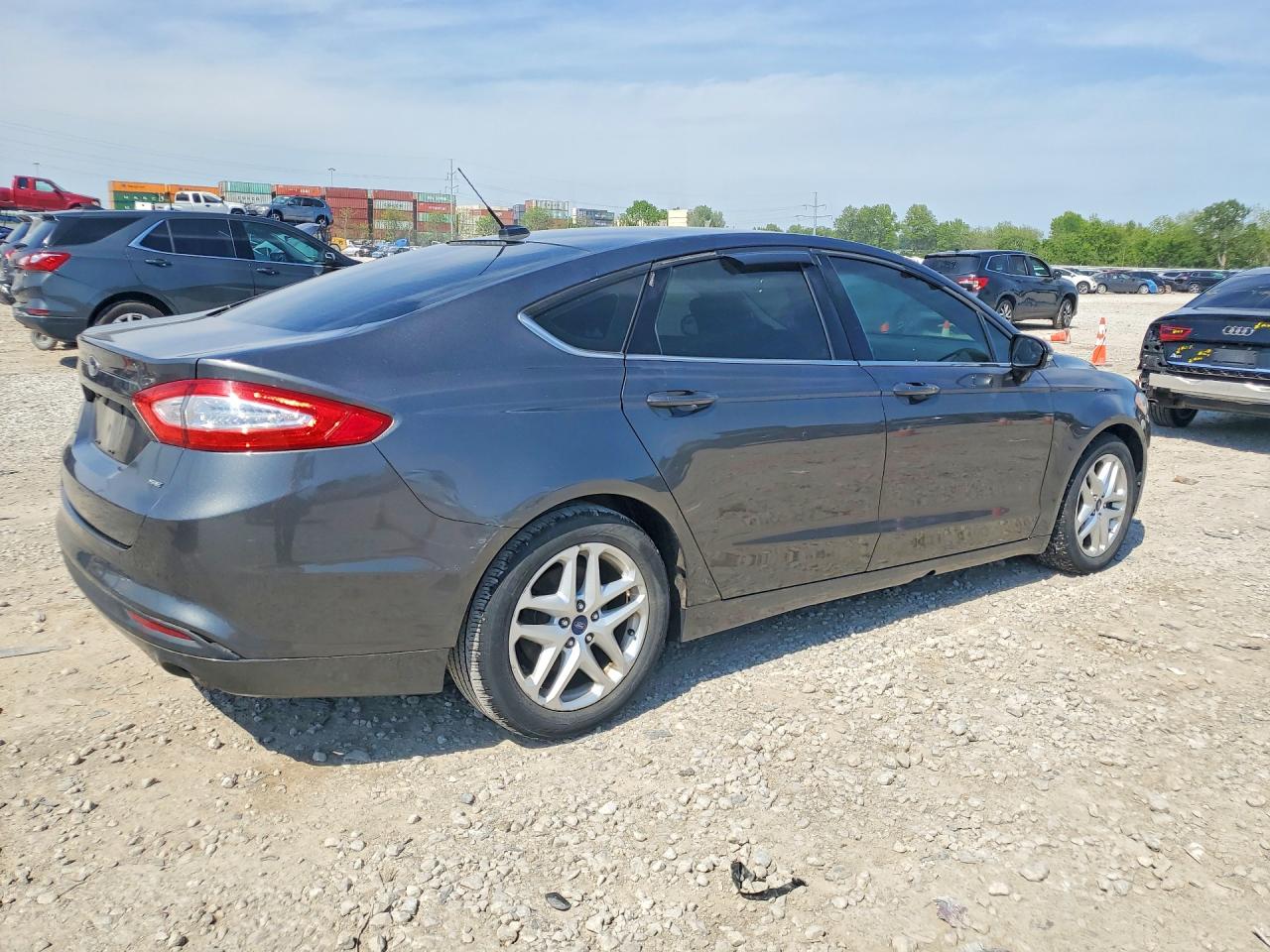 2015 Ford Fusion Se Gray vin: 3FA6P0H75FR143340