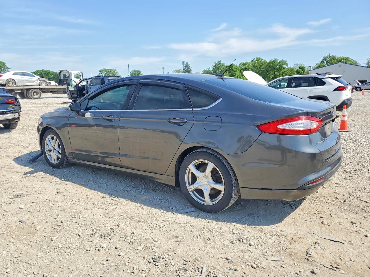 2015 Ford Fusion Se Gray vin: 3FA6P0H75FR143340