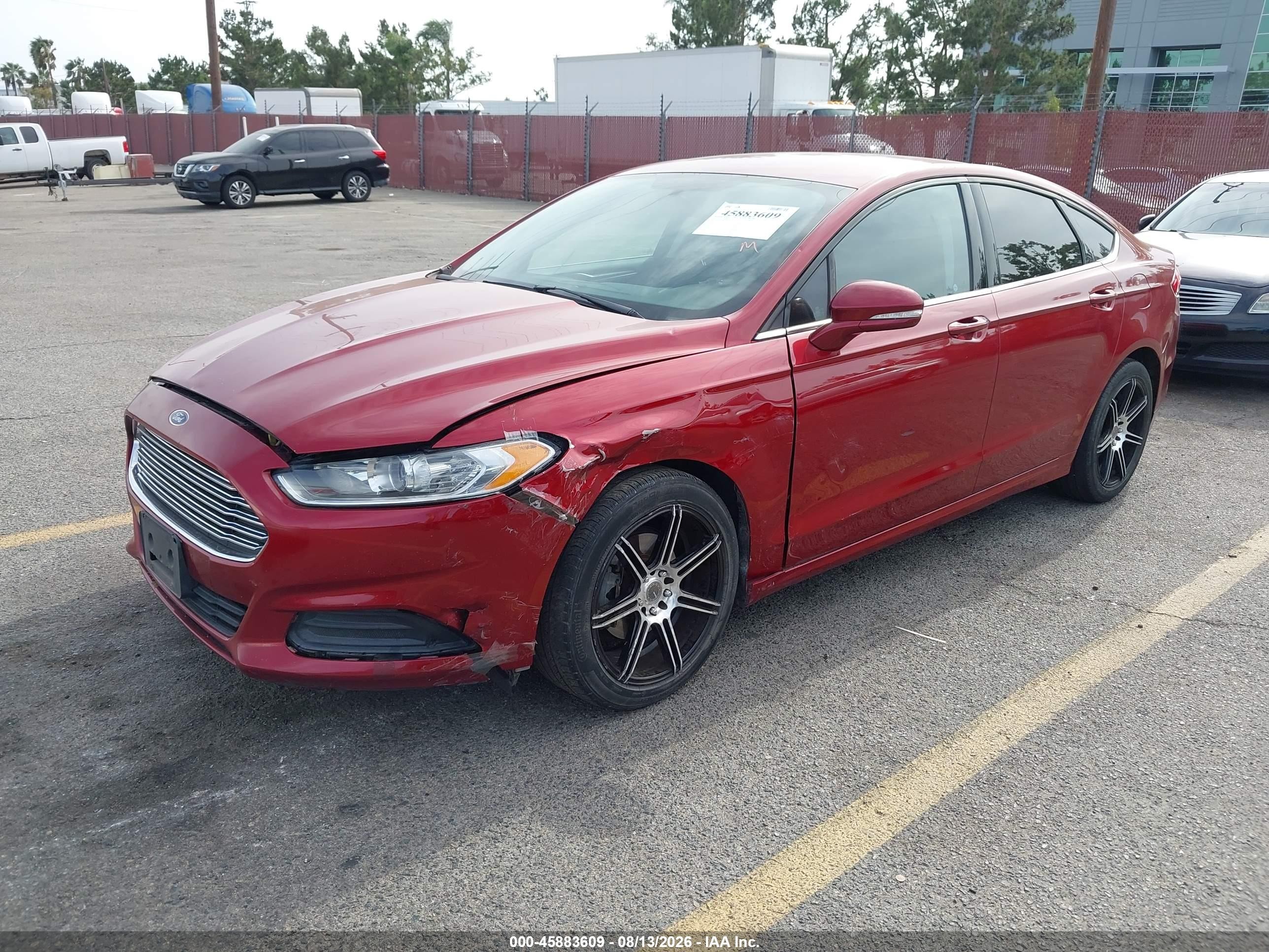 2015 Ford Fusion Se Burgundy vin: 3FA6P0H75FR144617
