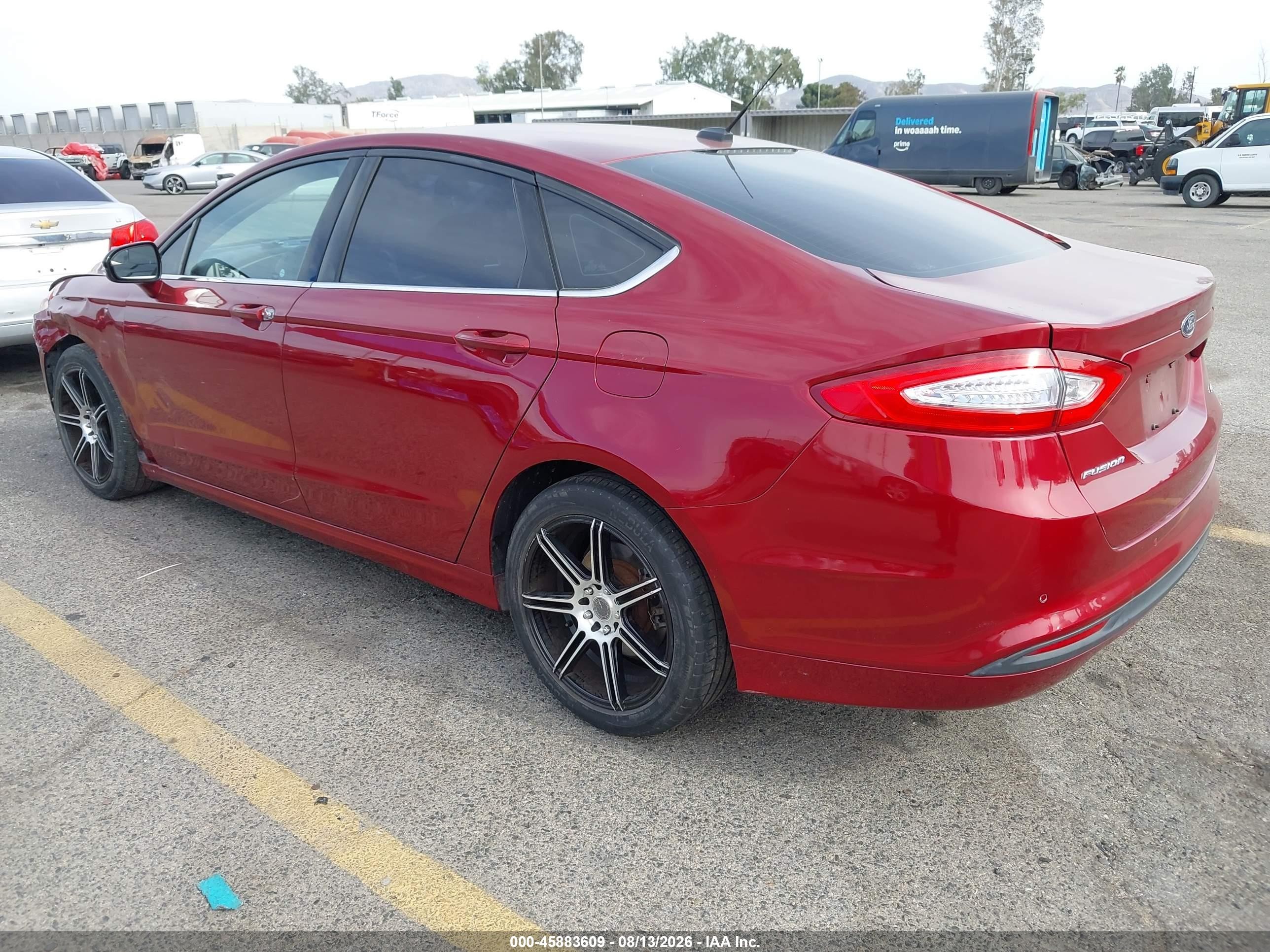 2015 Ford Fusion Se Burgundy vin: 3FA6P0H75FR144617