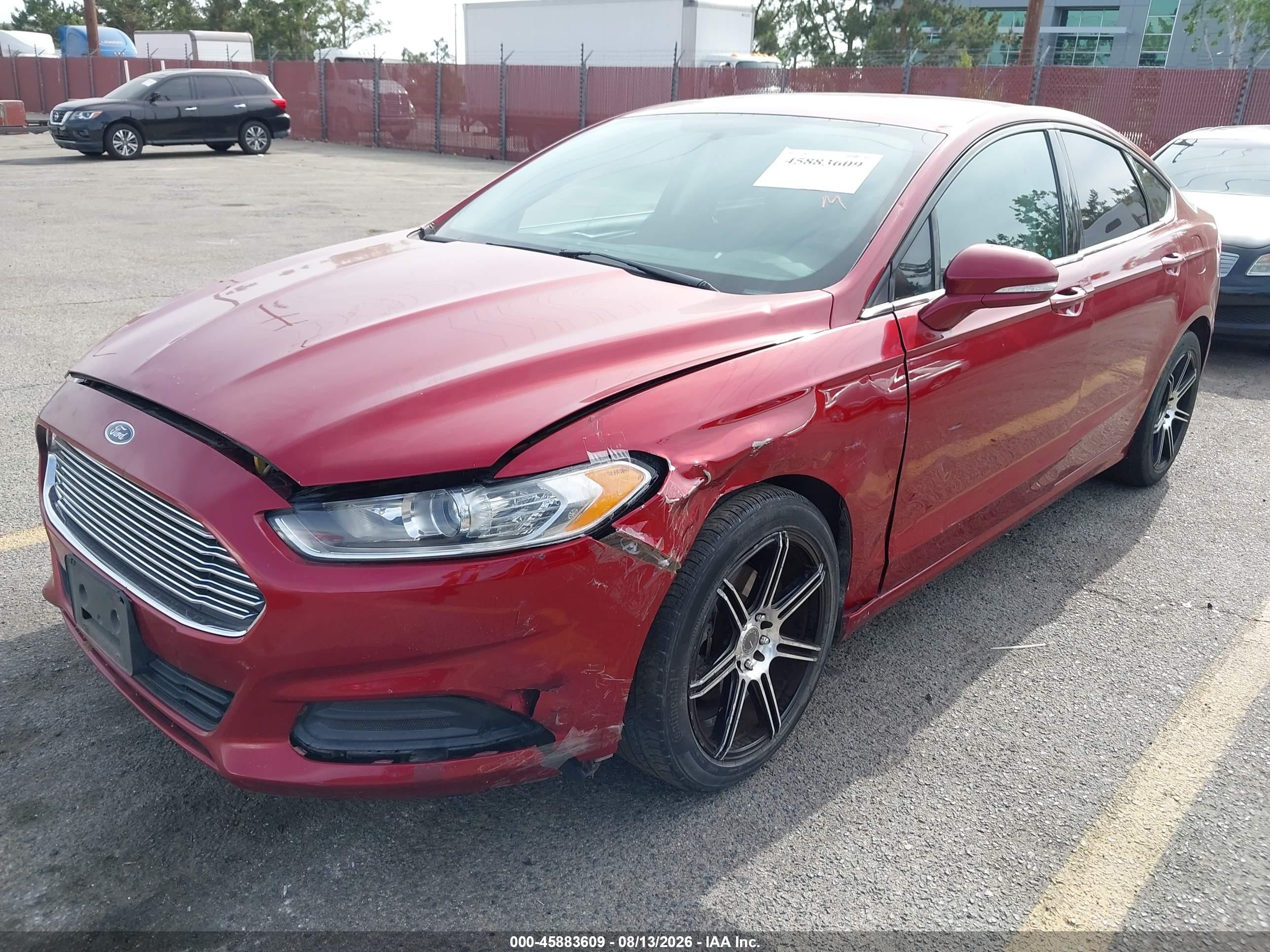 2015 Ford Fusion Se Burgundy vin: 3FA6P0H75FR144617