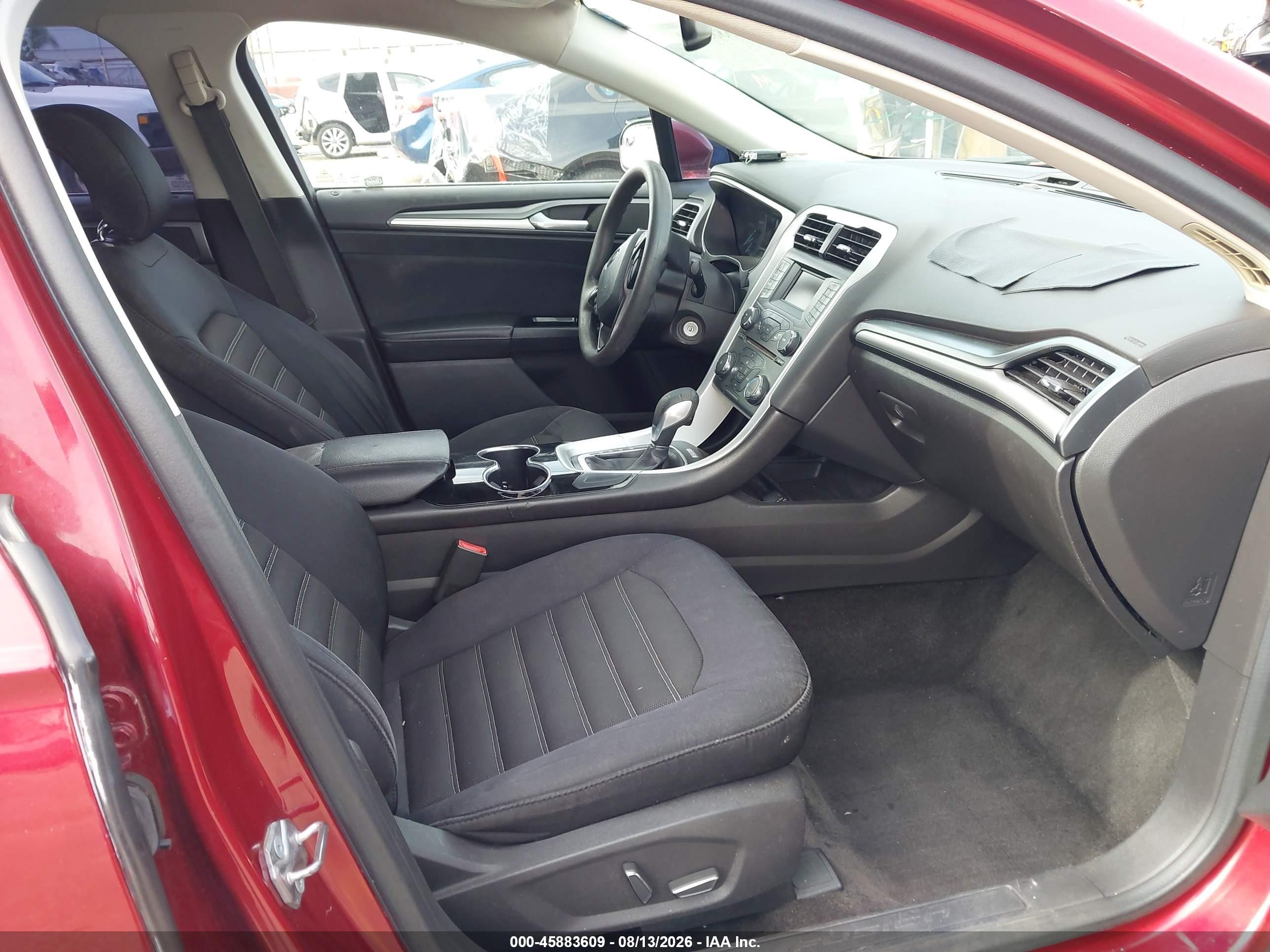 2015 Ford Fusion Se Burgundy vin: 3FA6P0H75FR144617