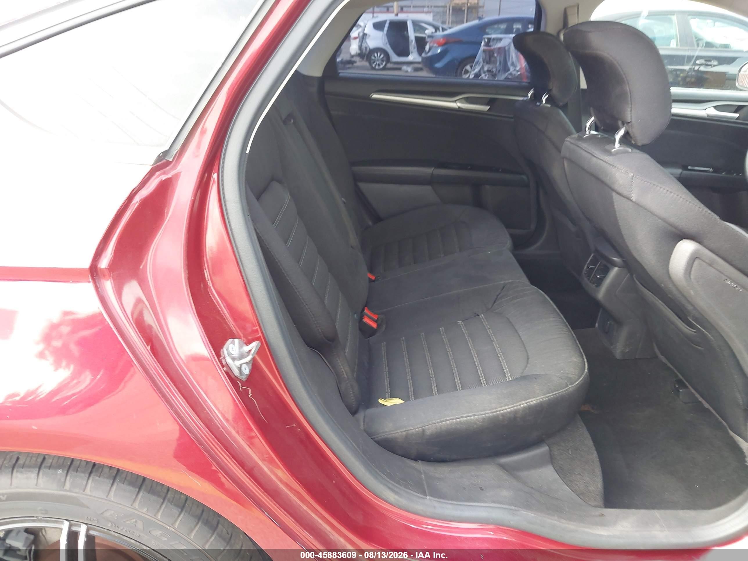 2015 Ford Fusion Se Burgundy vin: 3FA6P0H75FR144617