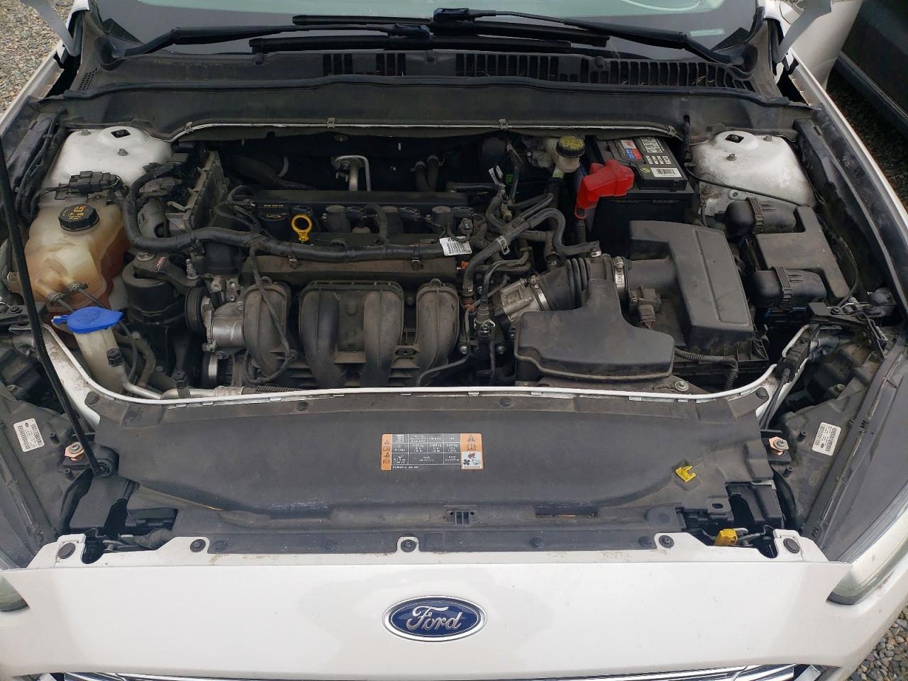 2015 Ford Fusion Se White vin: 3FA6P0H75FR170294