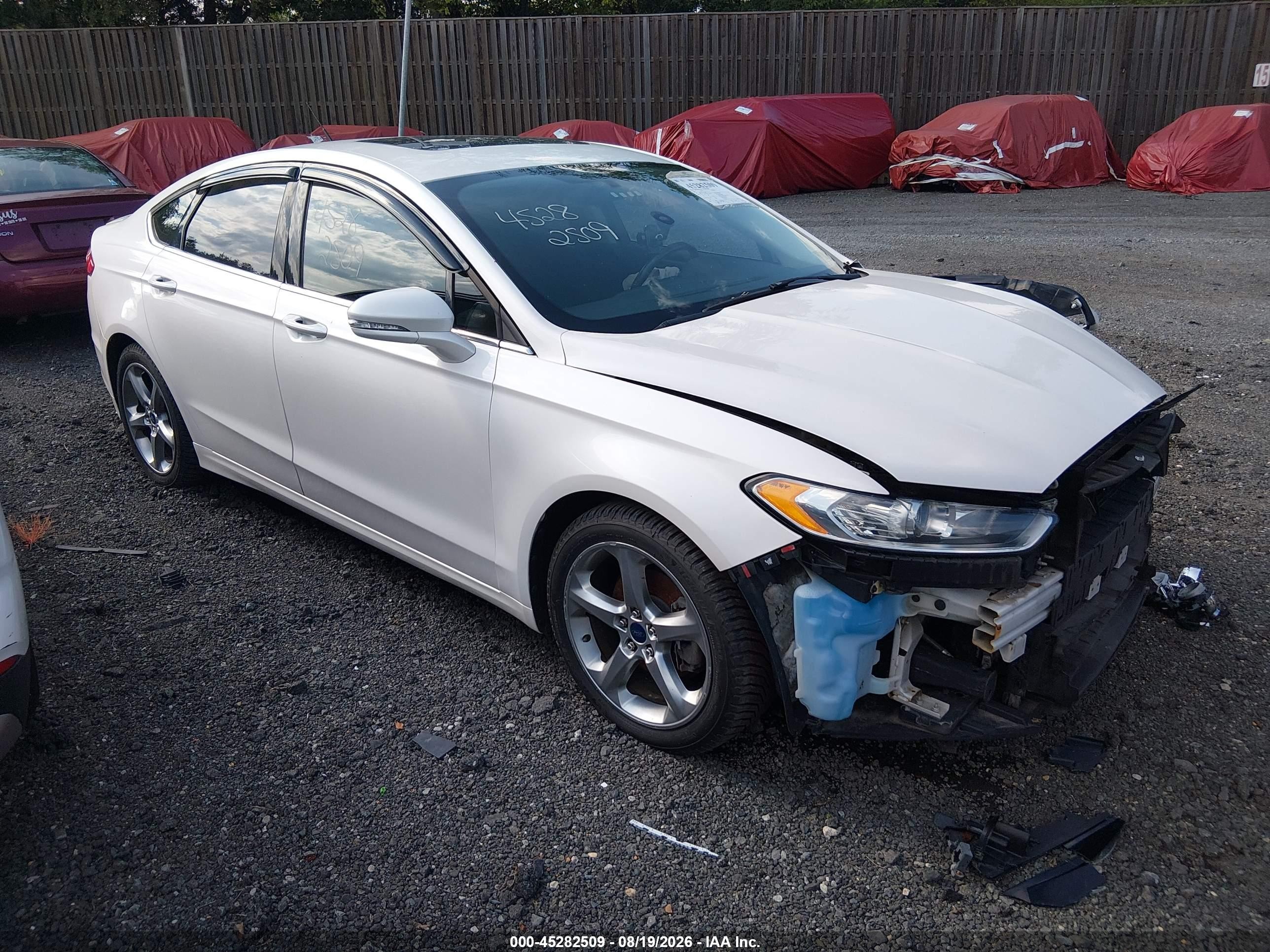 2015 Ford Fusion Se White vin: 3FA6P0H75FR178671