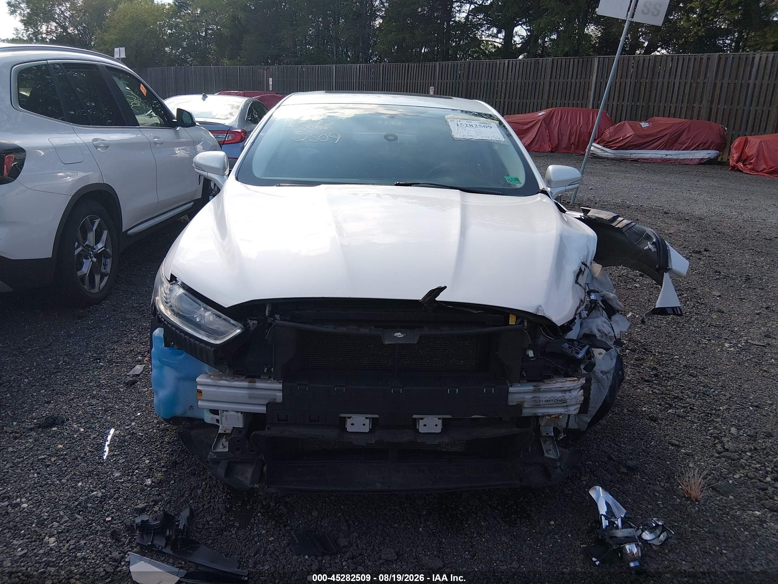 2015 Ford Fusion Se White vin: 3FA6P0H75FR178671