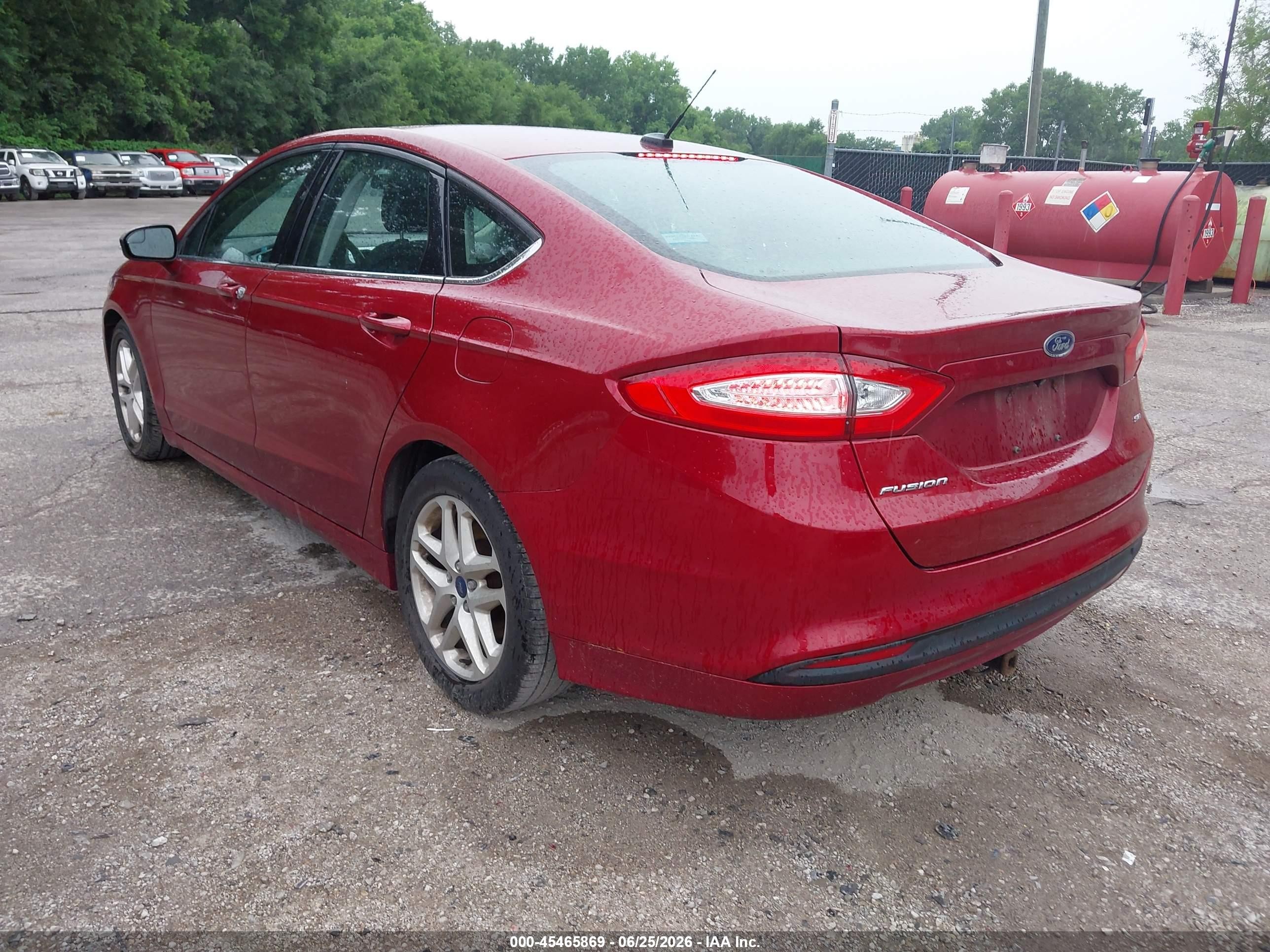 2015 Ford Fusion Se Red vin: 3FA6P0H75FR205772