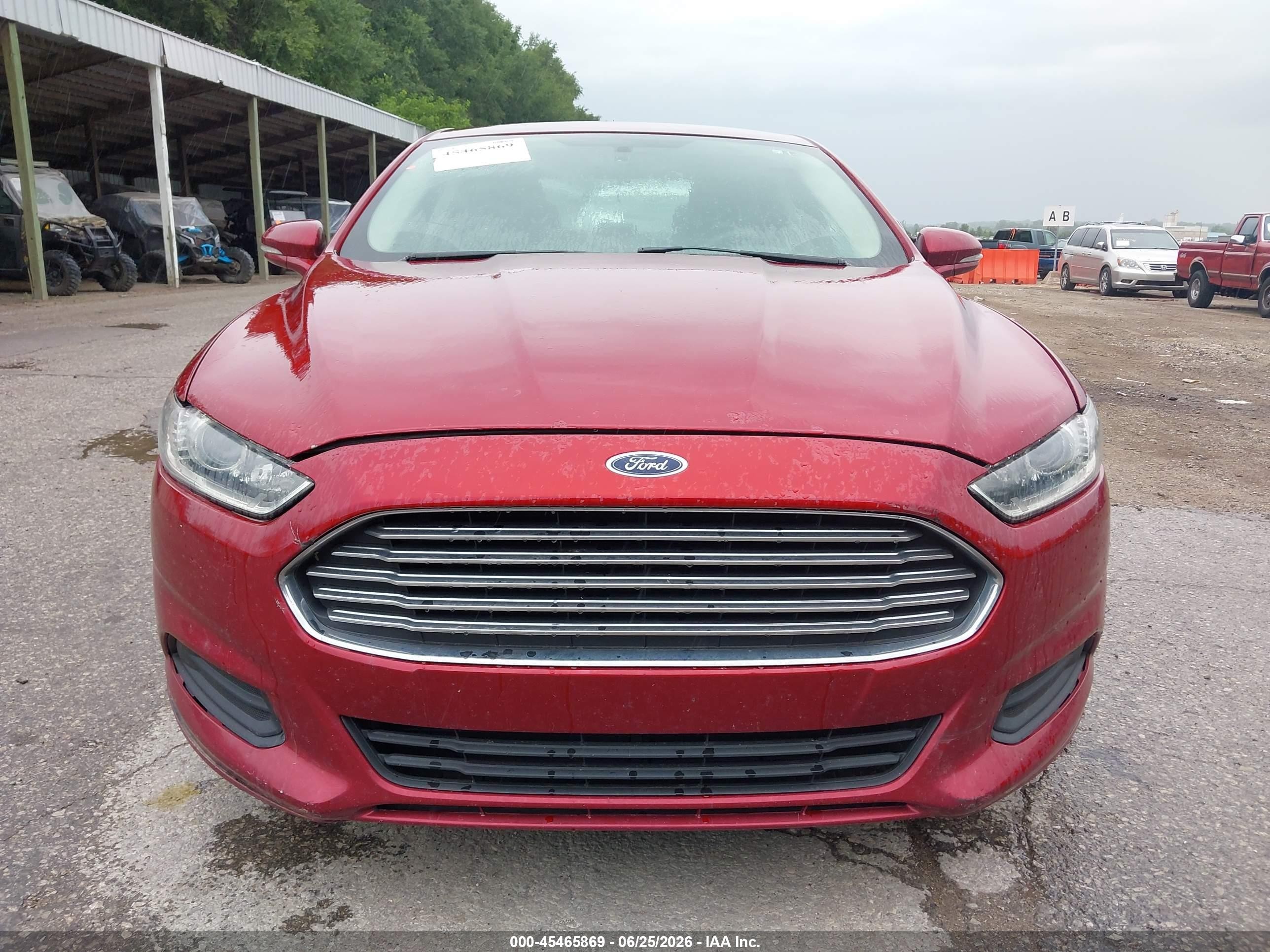 2015 Ford Fusion Se Red vin: 3FA6P0H75FR205772