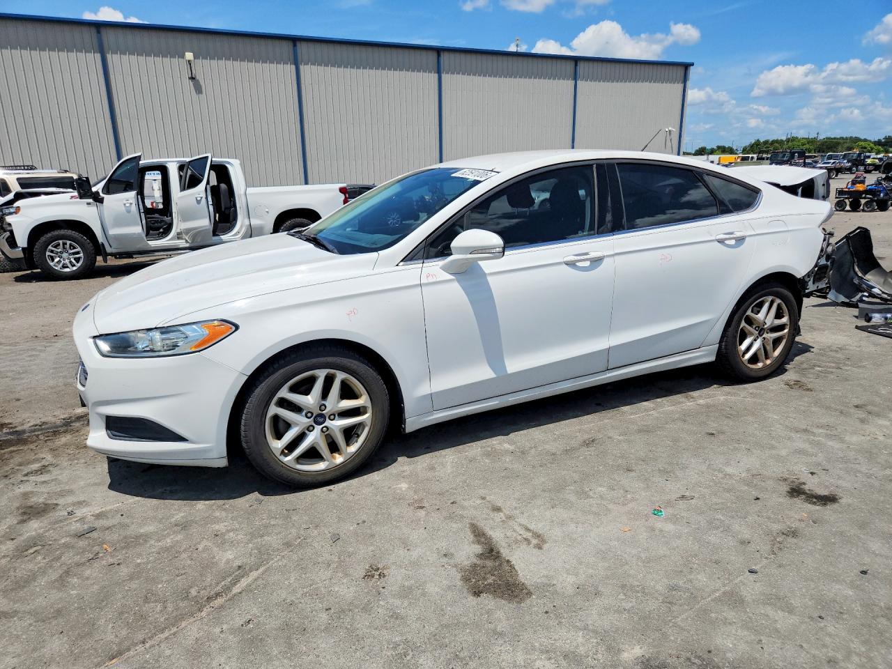 2015 Ford Fusion Se White vin: 3FA6P0H75FR208123