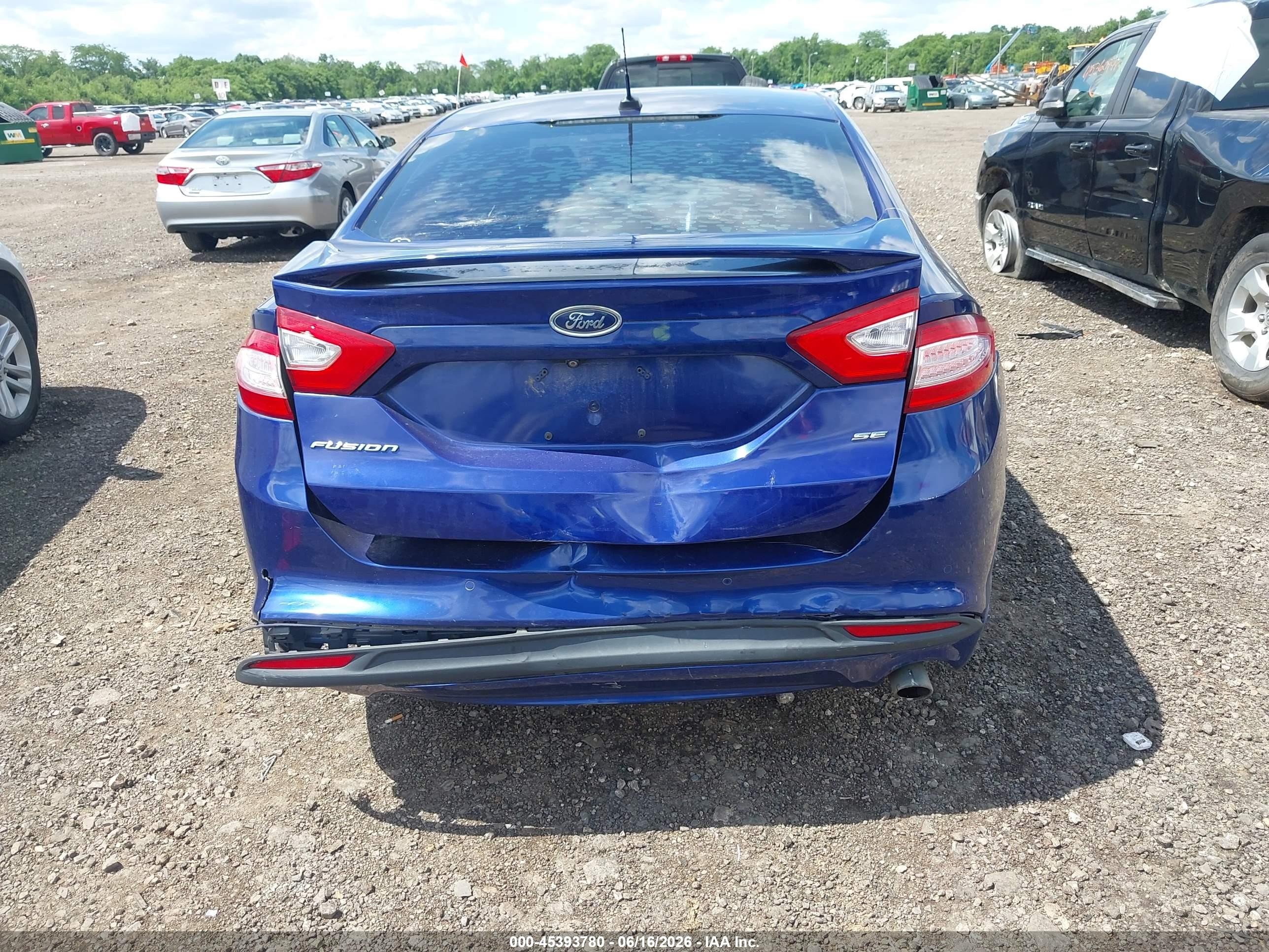 2015 Ford Fusion Se Blue vin: 3FA6P0H75FR211121