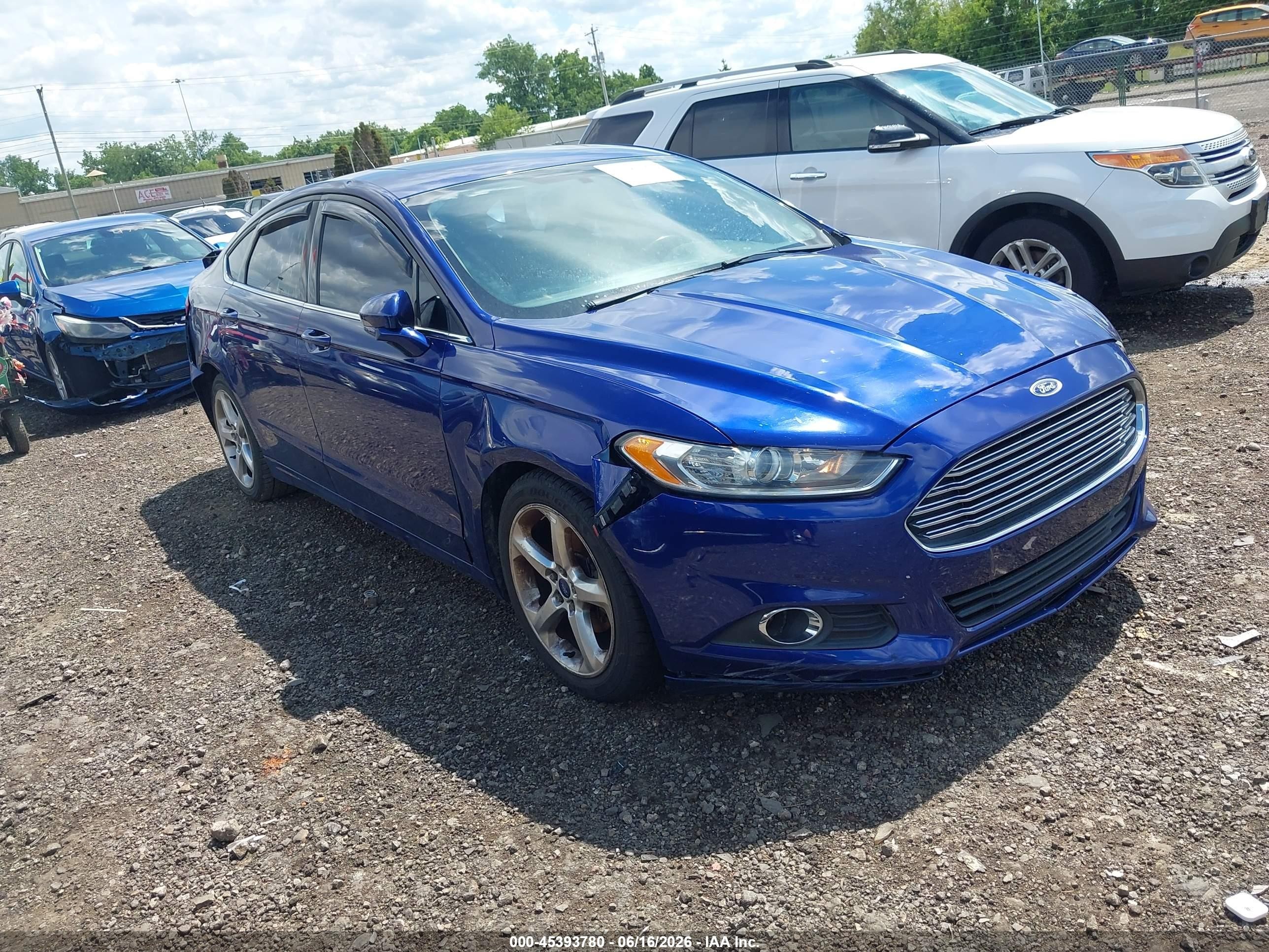 2015 Ford Fusion Se Blue vin: 3FA6P0H75FR211121