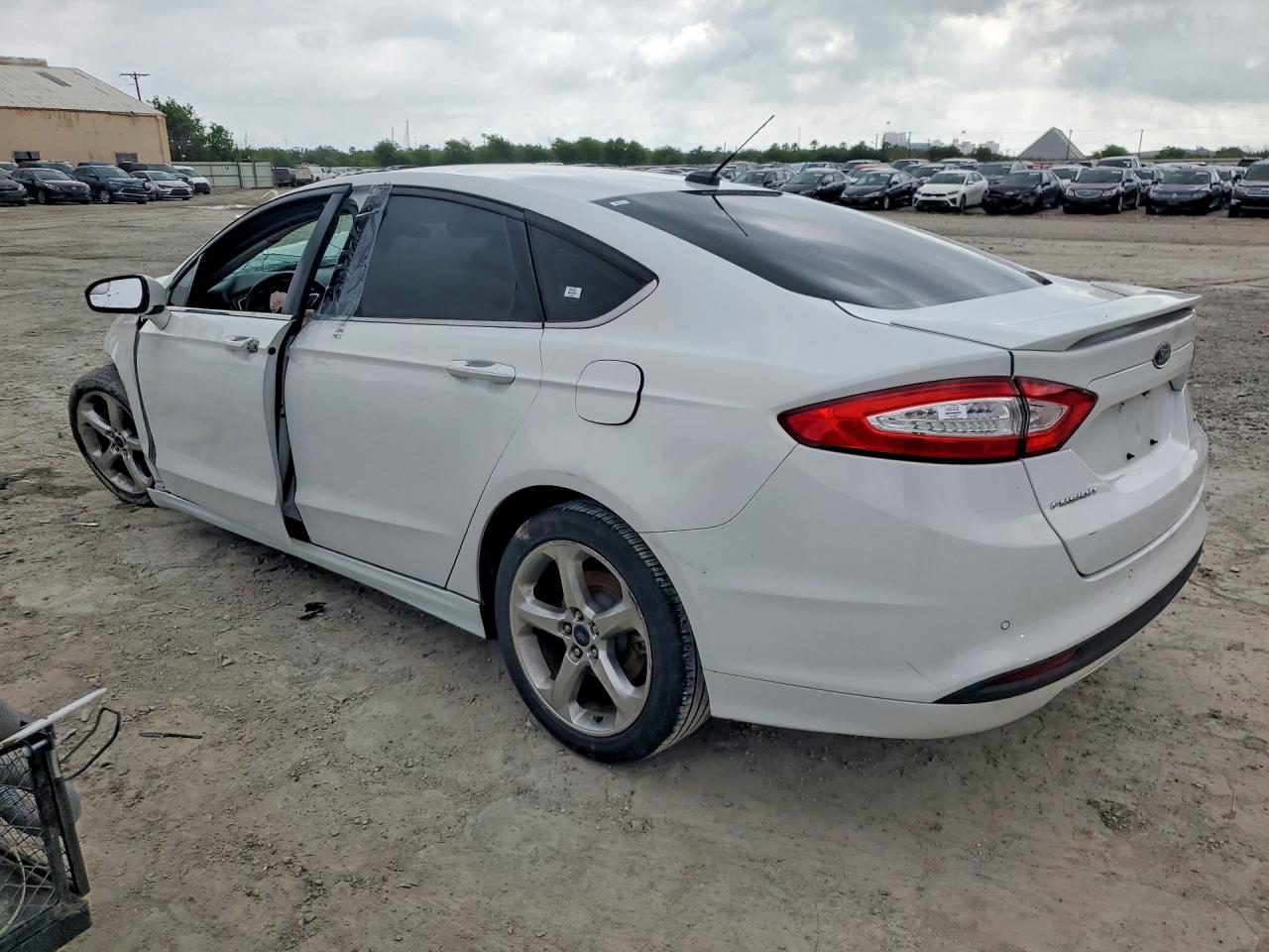 2015 Ford Fusion Se White vin: 3FA6P0H75FR224418