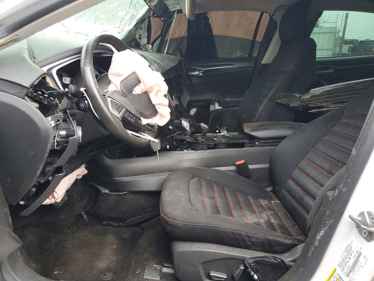 2015 Ford Fusion Se White vin: 3FA6P0H75FR224418