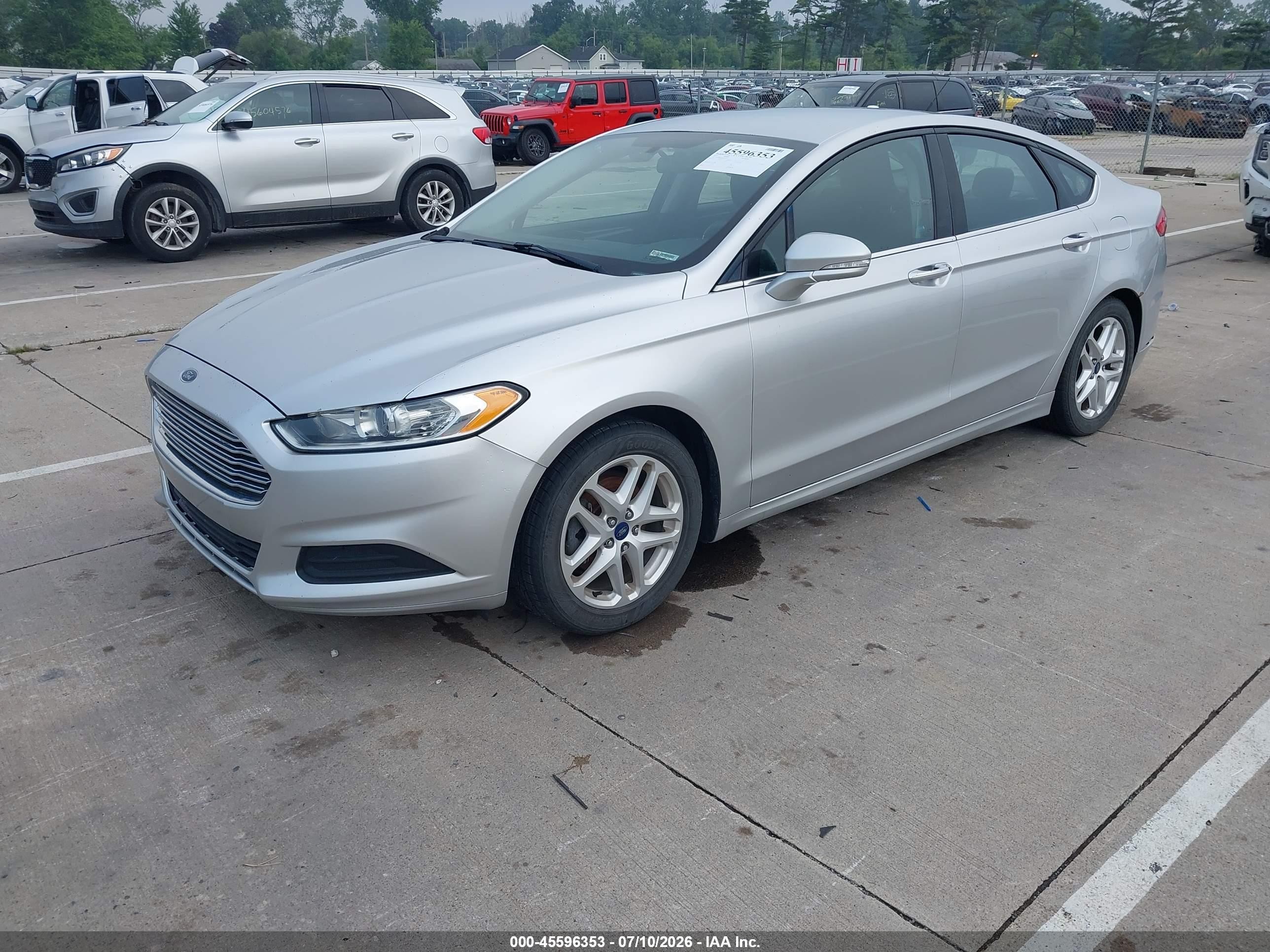 2015 Ford Fusion Se Silver vin: 3FA6P0H75FR229277