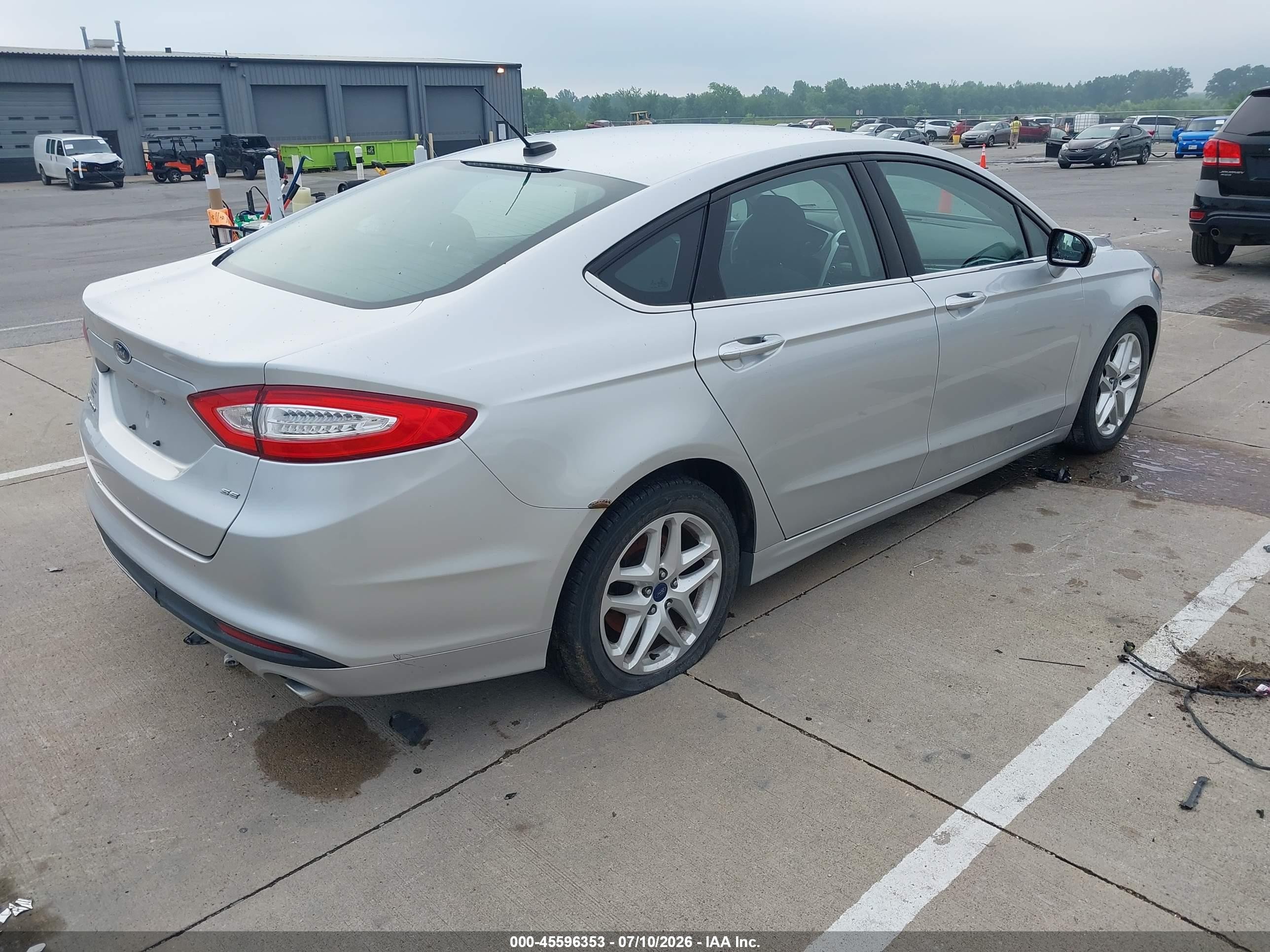 2015 Ford Fusion Se Silver vin: 3FA6P0H75FR229277