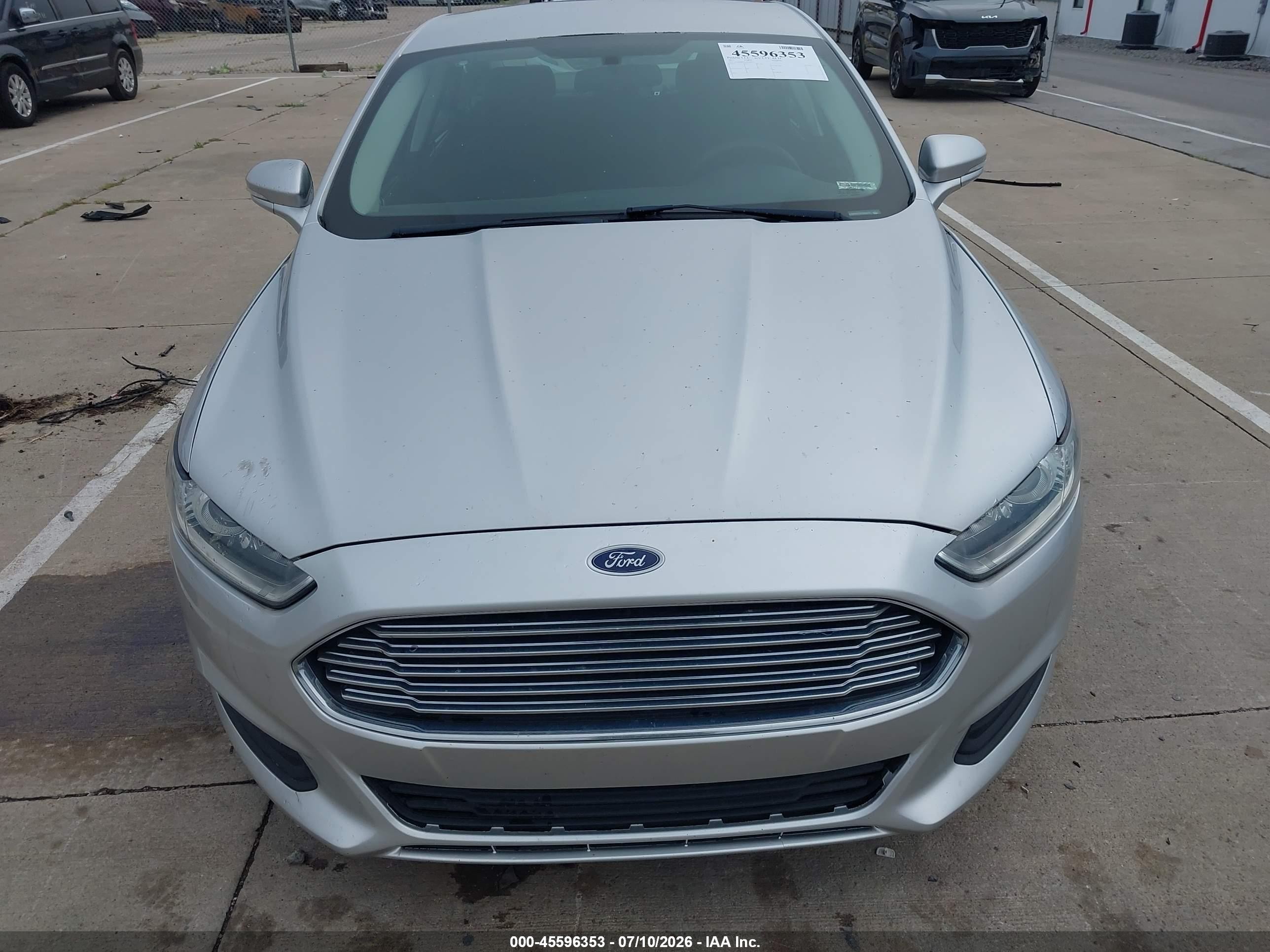 2015 Ford Fusion Se Silver vin: 3FA6P0H75FR229277