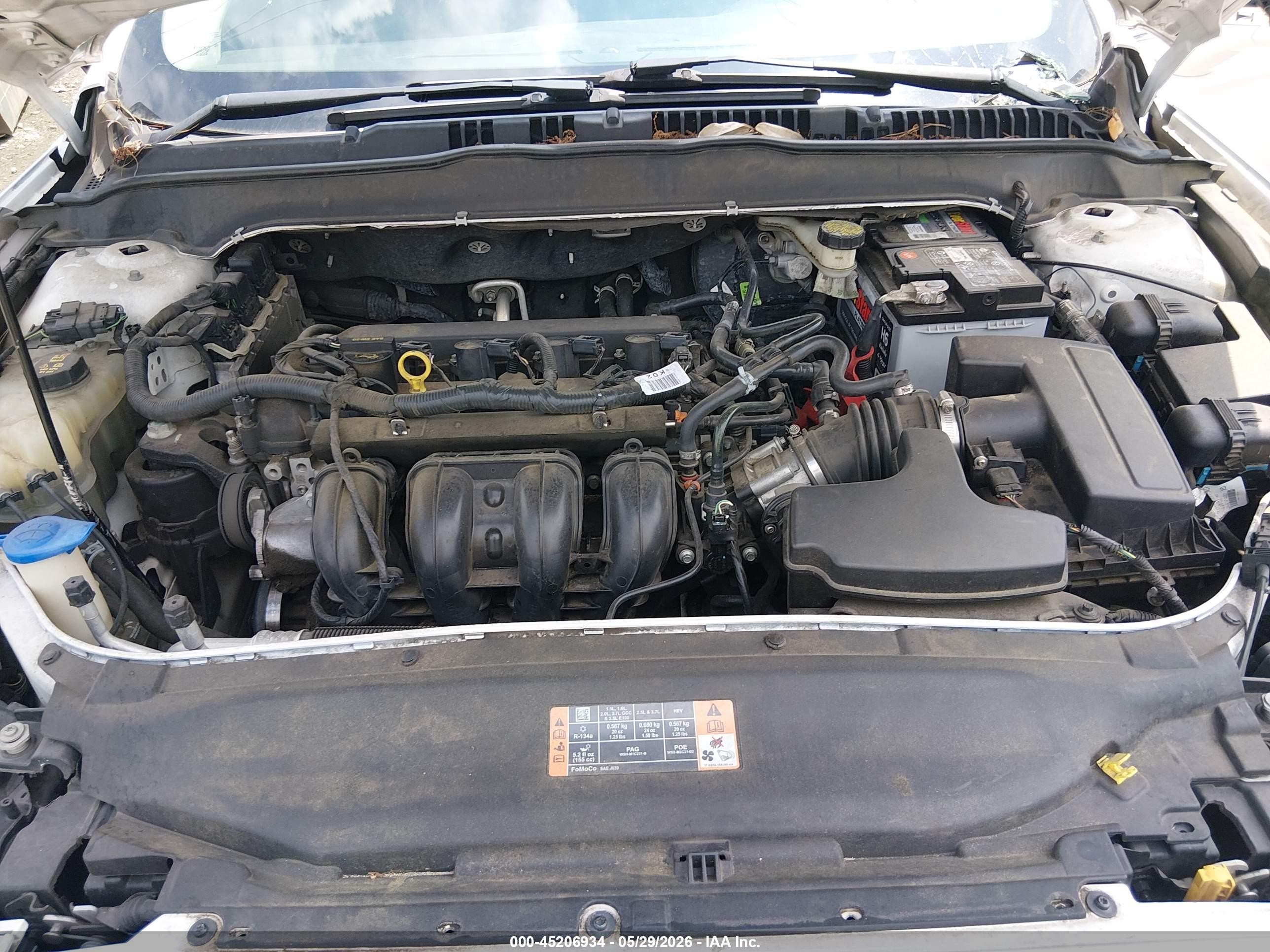 2015 Ford Fusion Se White vin: 3FA6P0H75FR256138