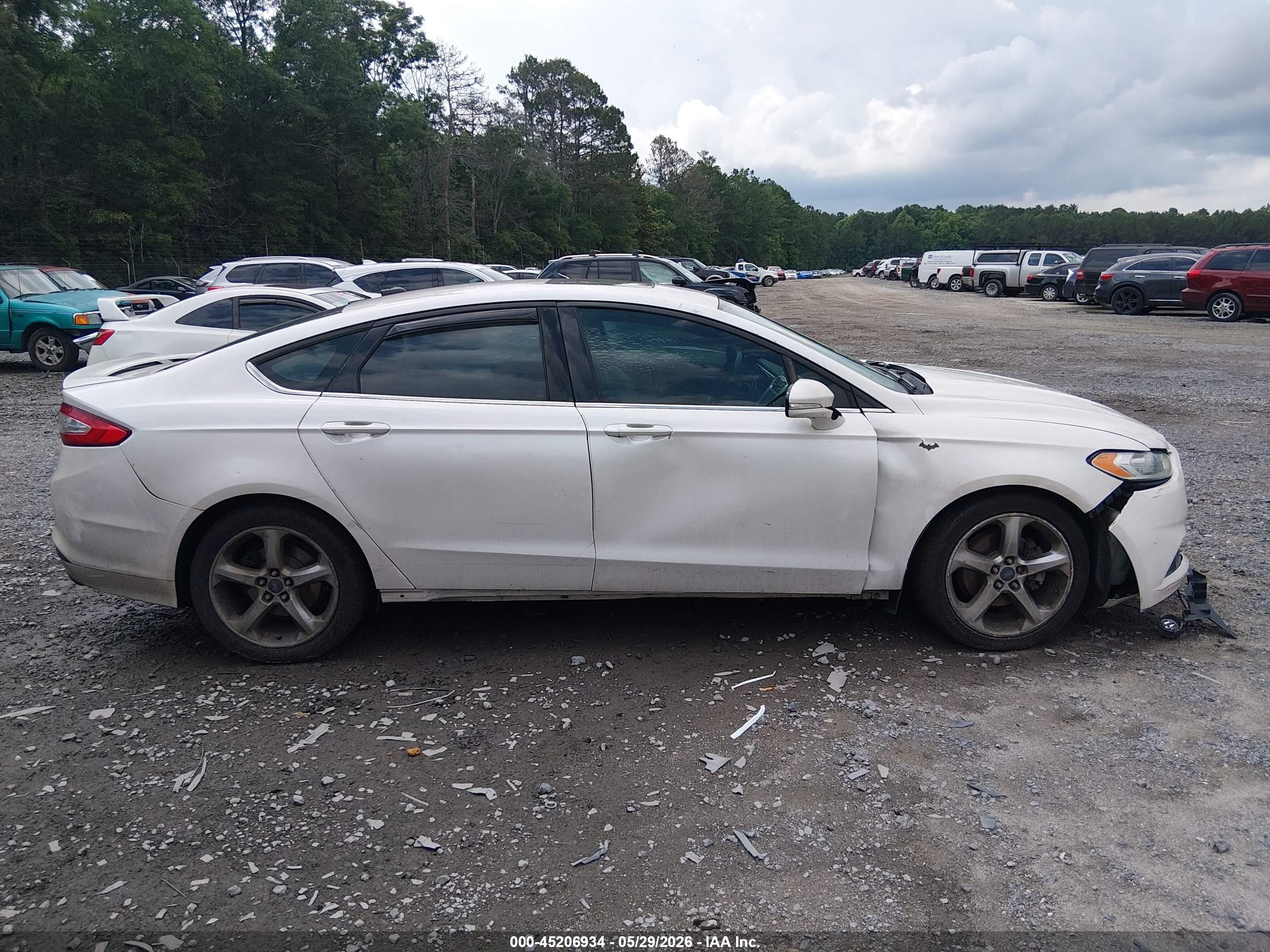 2015 Ford Fusion Se White vin: 3FA6P0H75FR256138