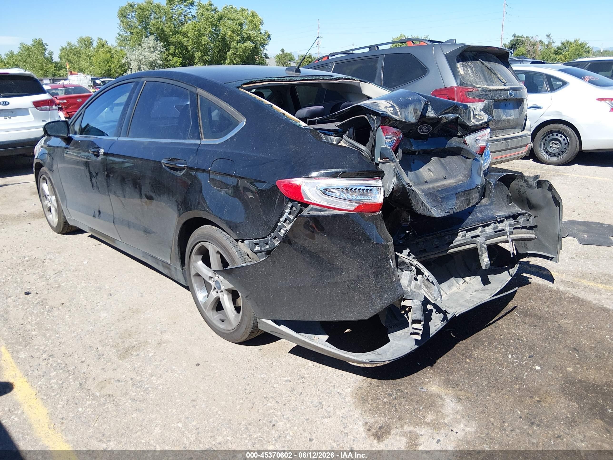 2015 Ford Fusion Se Black vin: 3FA6P0H75FR257824